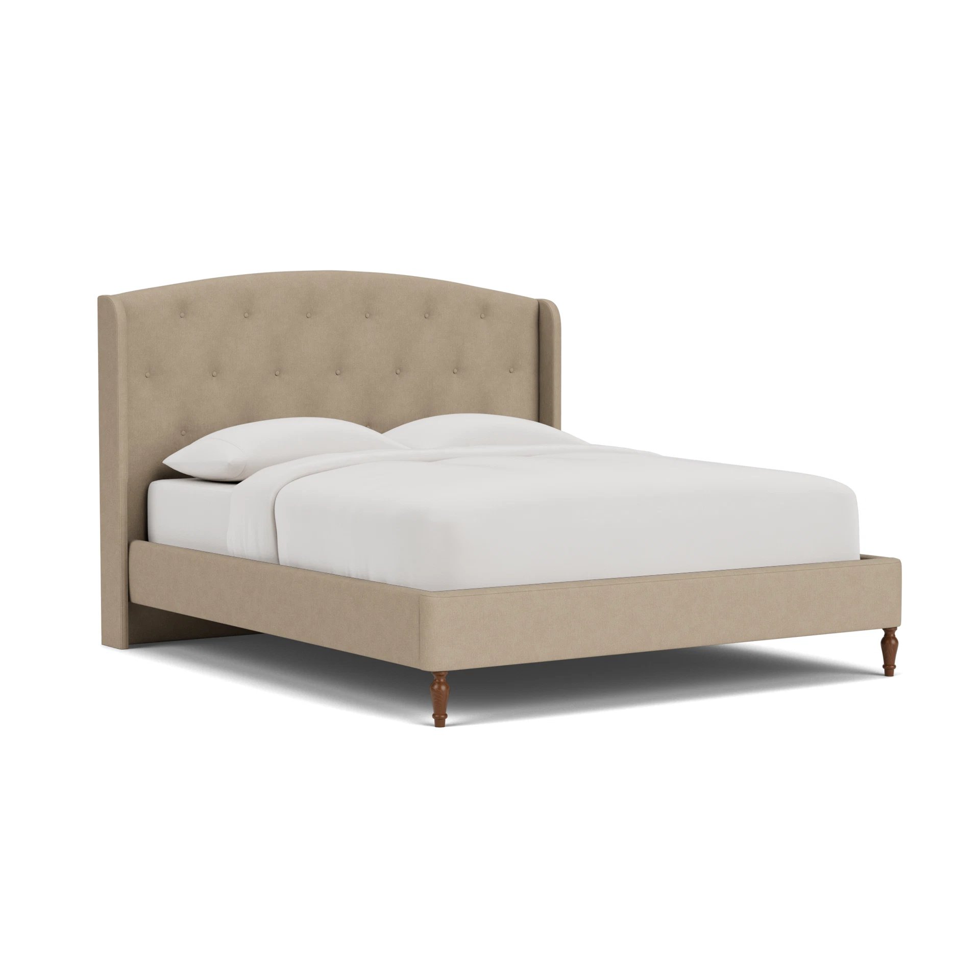 Gilmore Super King Classic Bedstead in House Linen Mix - Natural