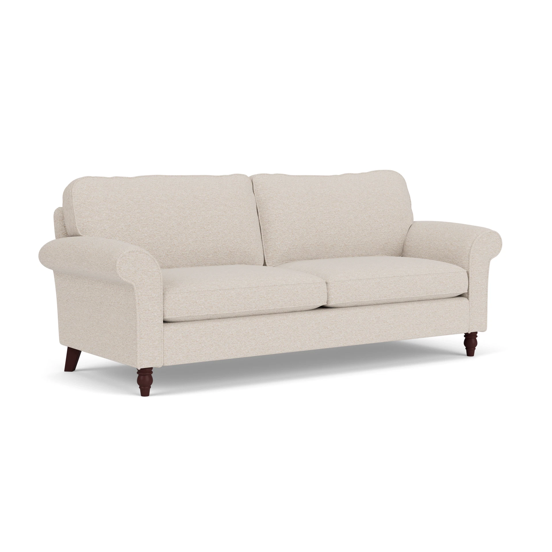 Hurley 4 Seater Sofa in House Weave - Natural with Light legs