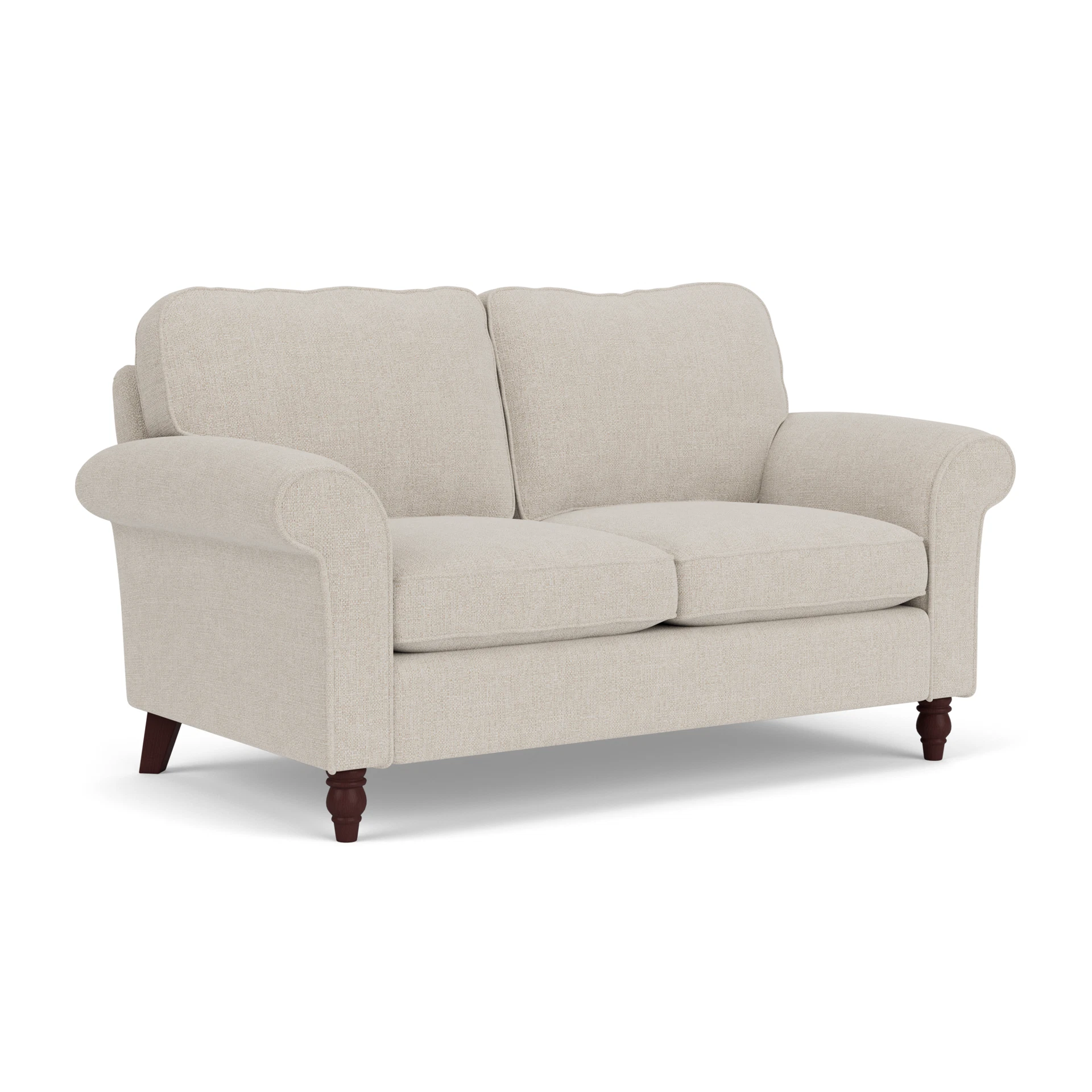 Hurley Large 2 Seater Sofa in Aquaclean Oxford - Natural with Light legs