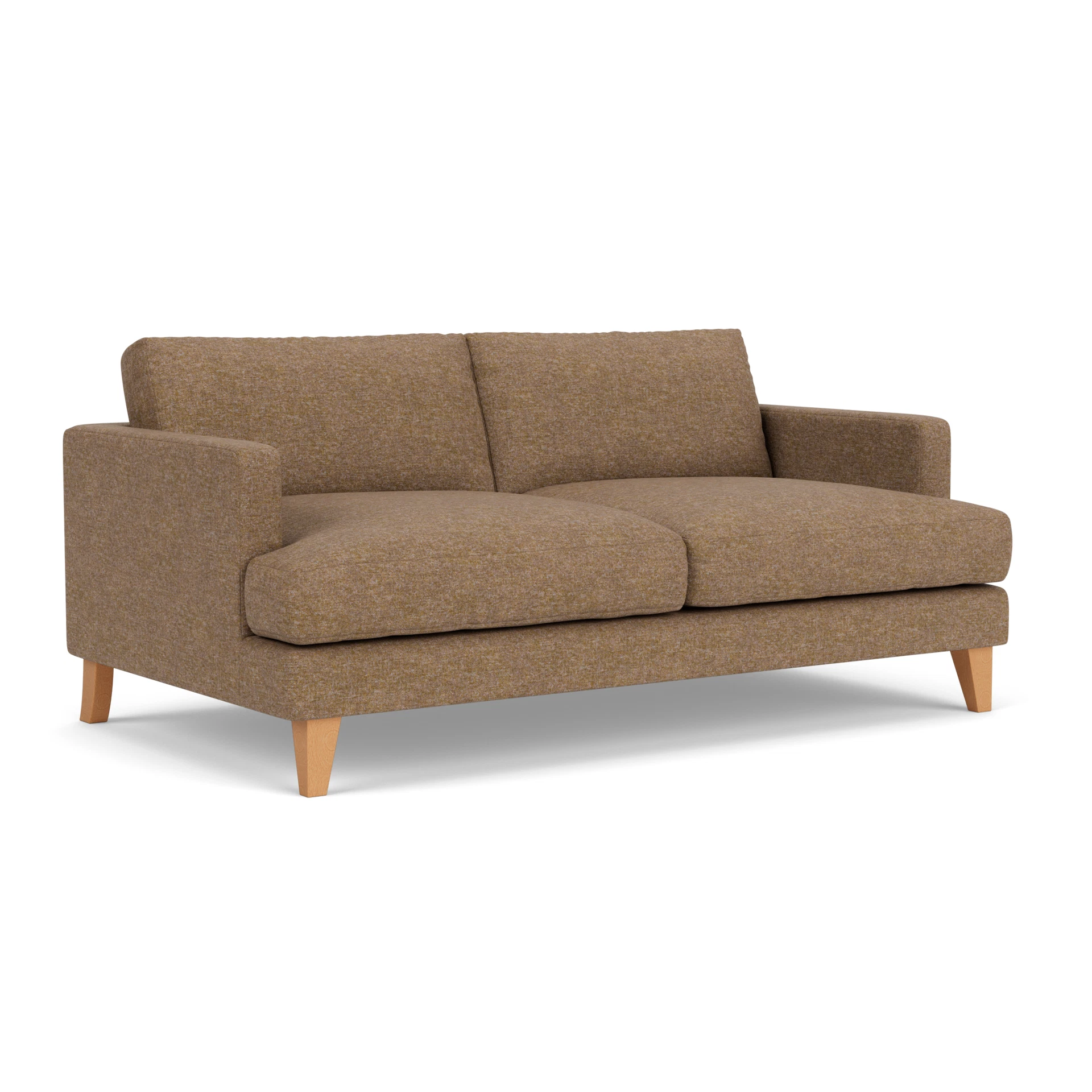 Jackson 3 Seater Sofa in Aquaclean Oxford - Spice with Light legs