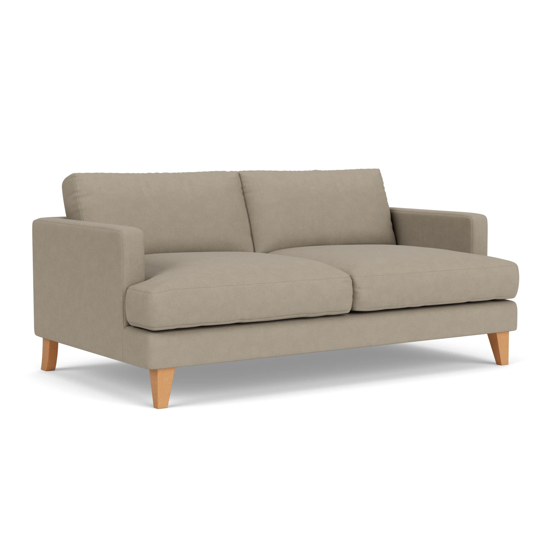 Jackson 3 Seater Sofa in House Linen Mix - Dove Grey with Light legs
