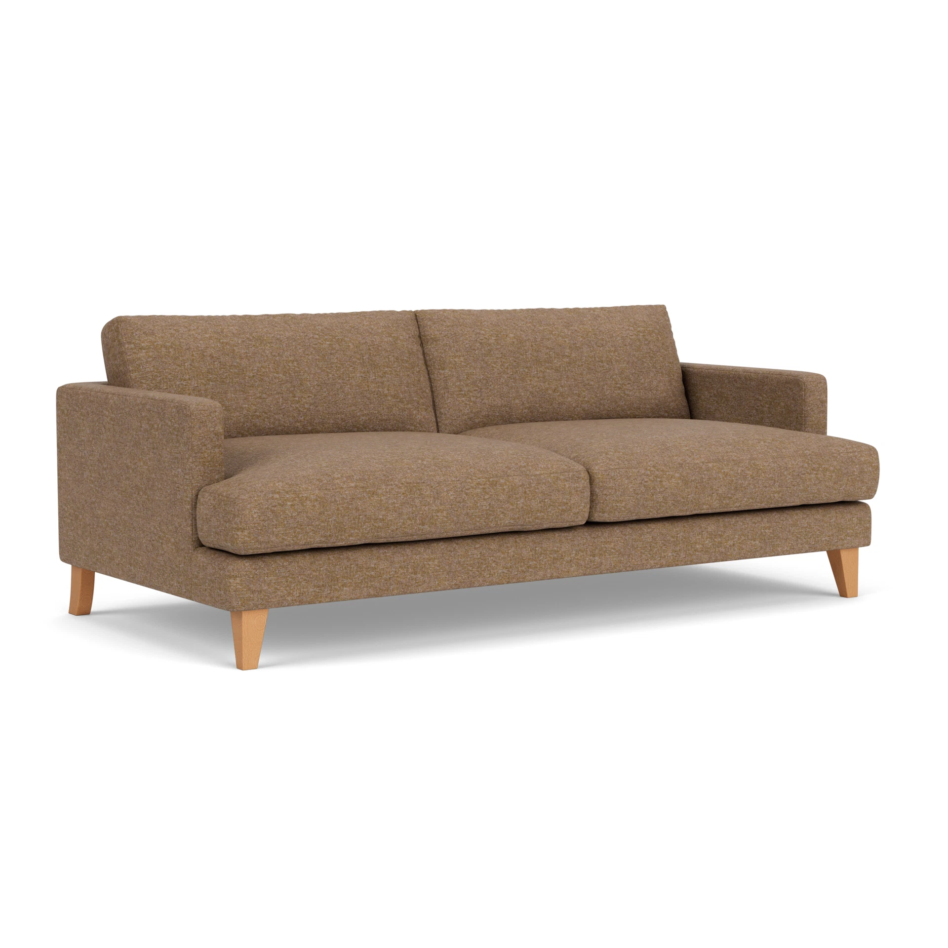 Jackson 4 Seater Sofa in Aquaclean Oxford - Spice with Light legs
