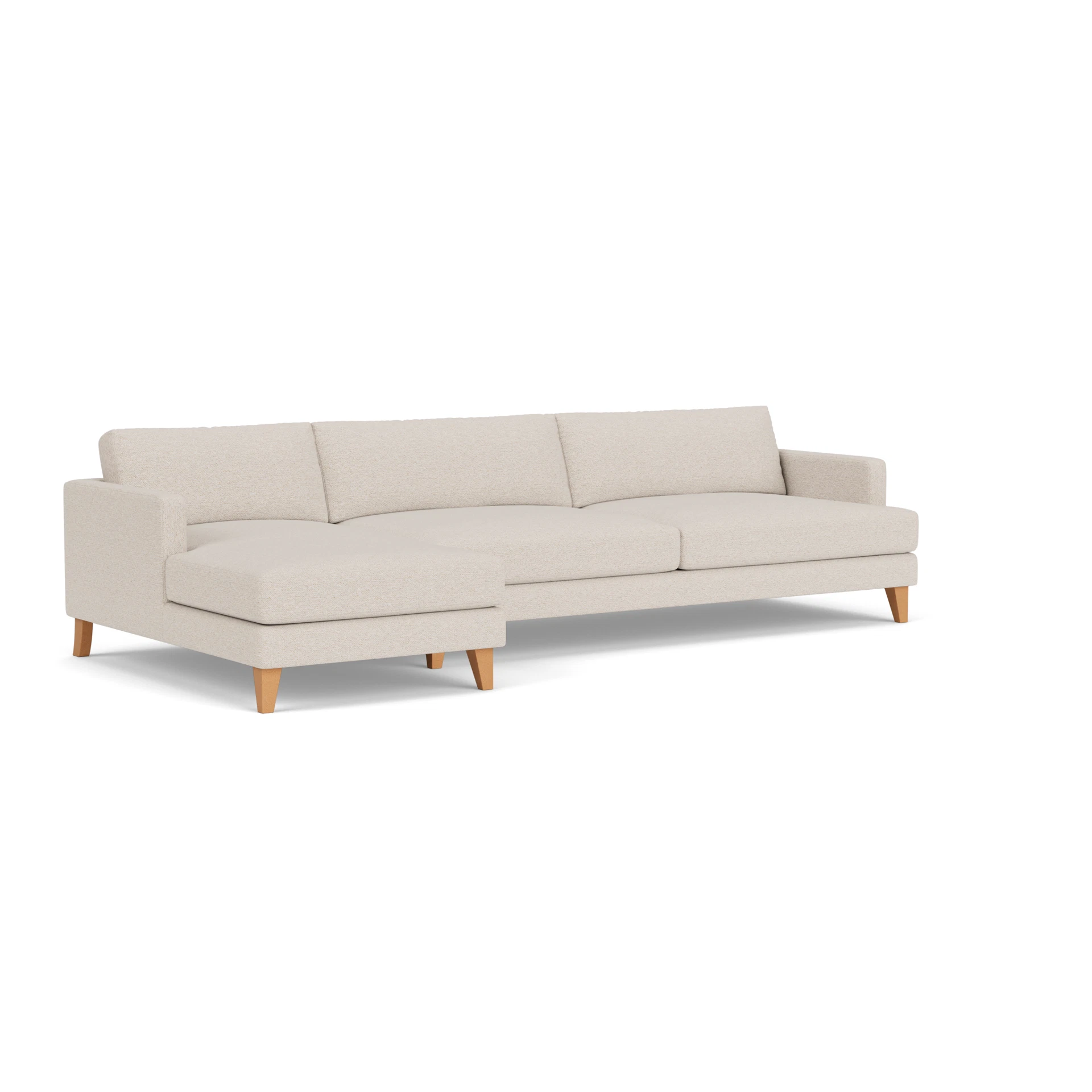Jackson Chaise Extra Large Left Hand in House Weave - Natural with Light legs