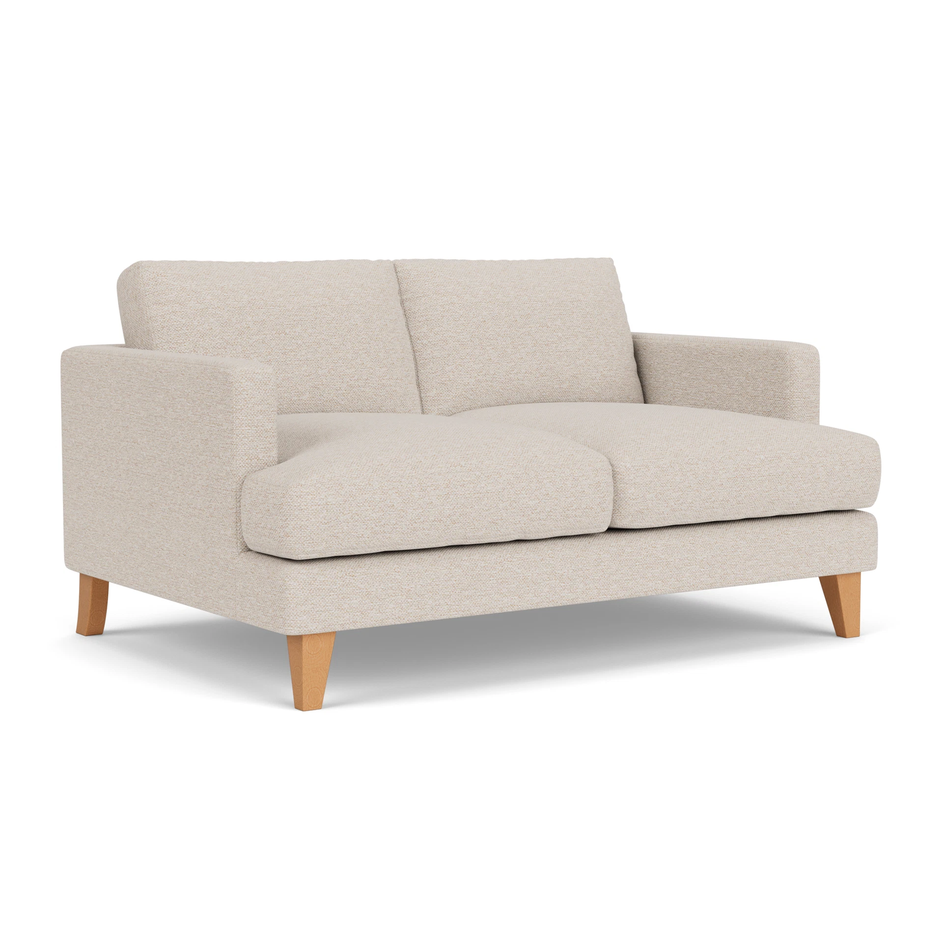 Jackson Large 2 Seater Sofa in House Weave - Natural with Light legs