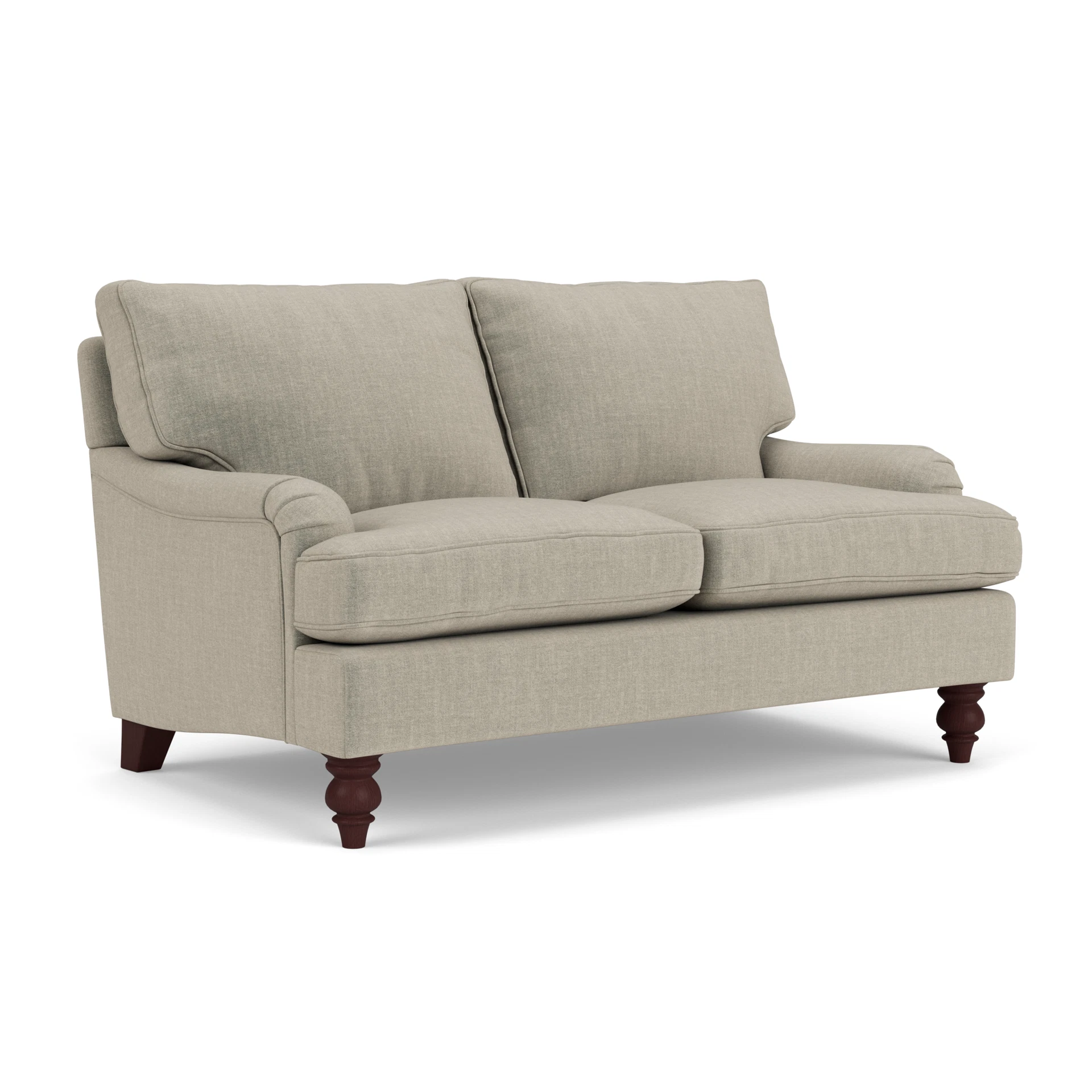 Morris 2 Seater Sofa in Eco Chenille - Natural with Light legs