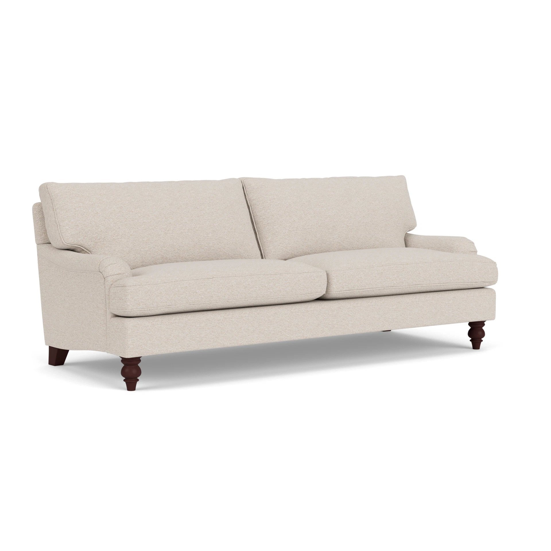 Morris 4 Seater Sofa in House Weave - Natural with Light legs