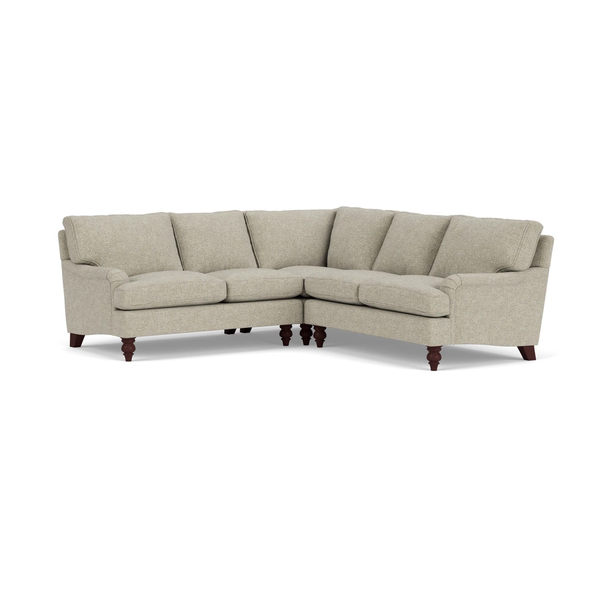 Morris Corner Sofa in Aquaclean Oxford - Lichen with Light legs