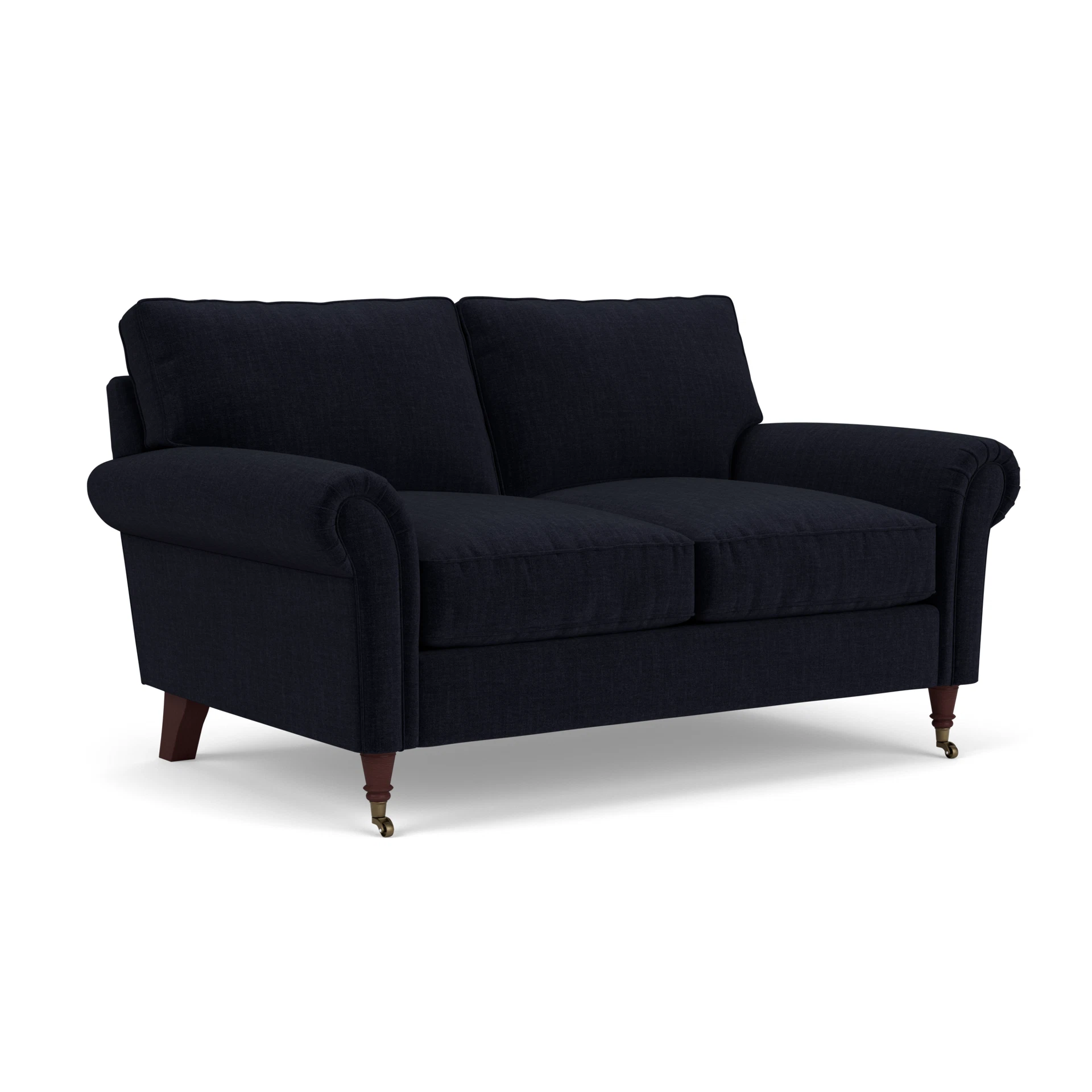 Osbourne 2 Seater Sofa in Eco Chenille - Ink with Light legs