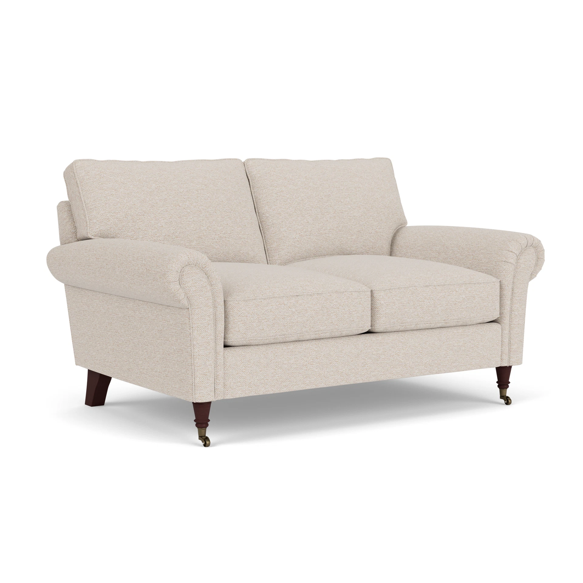 Osbourne 2 Seater Sofa in House Weave - Natural with Light legs