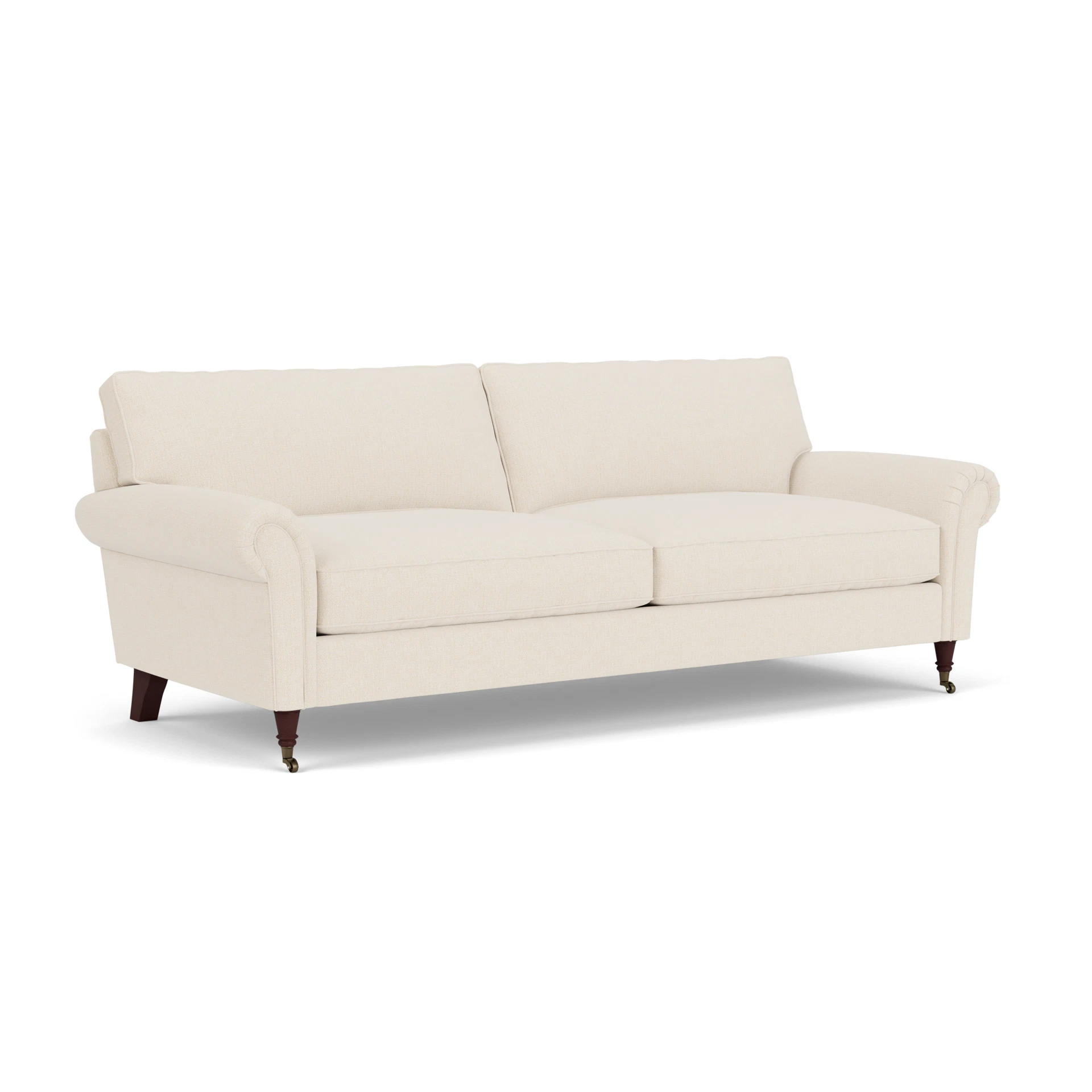 Osbourne 4 Seater Sofa in House Weave - Cream with Light legs