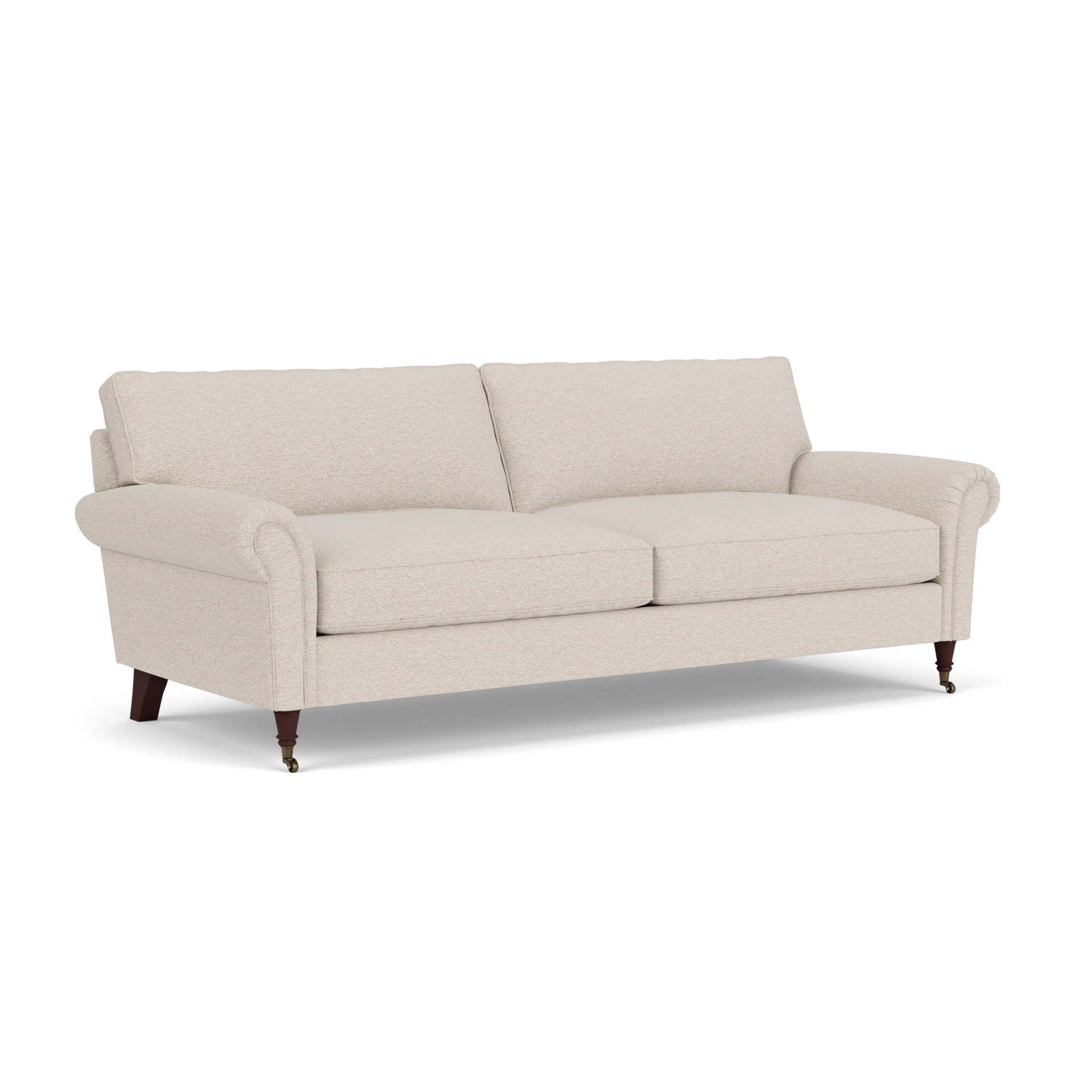 Osbourne 4 Seater Sofa in House Weave - Natural with Light legs