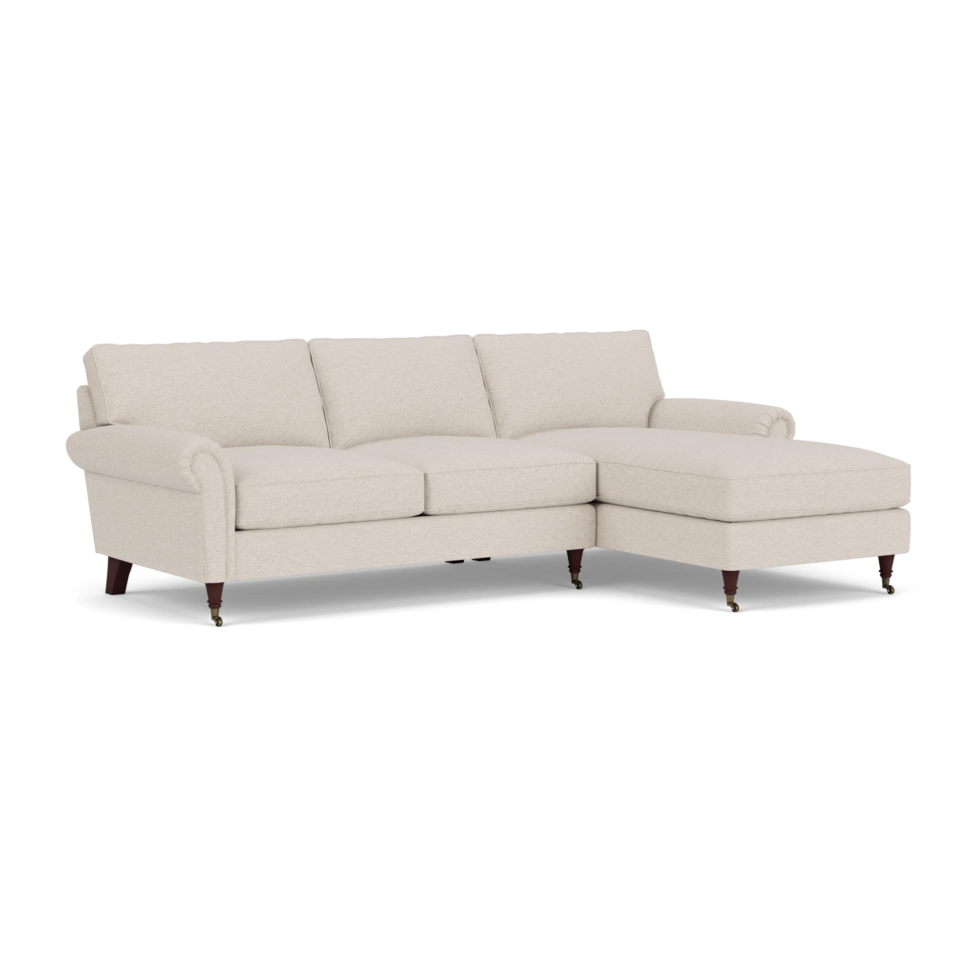 Osbourne Chaise Large Right Hand in House Weave - Natural with Light legs
