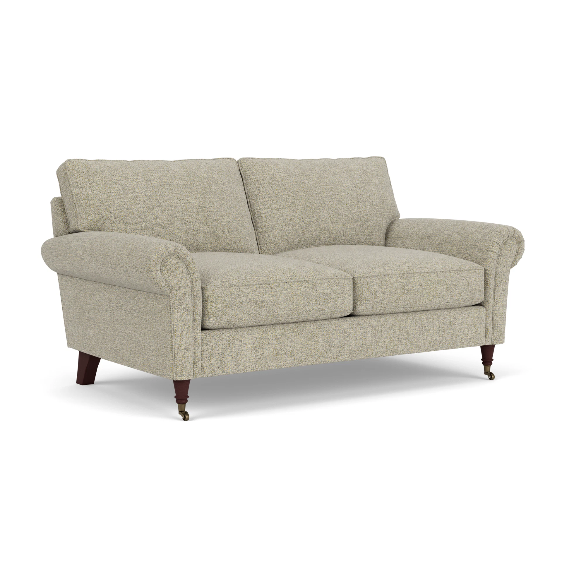 Osbourne Large 2 Seater Sofa in Aquaclean Oxford - Lichen with Light legs