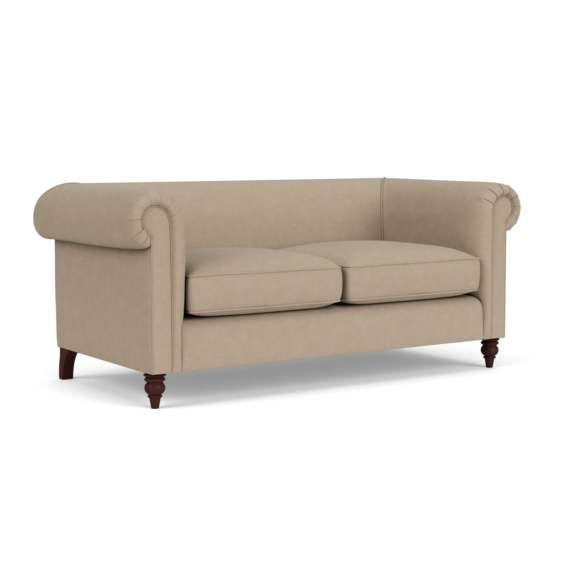 Rayner 3 Seater Sofa in House Linen Mix - Natural with Light legs