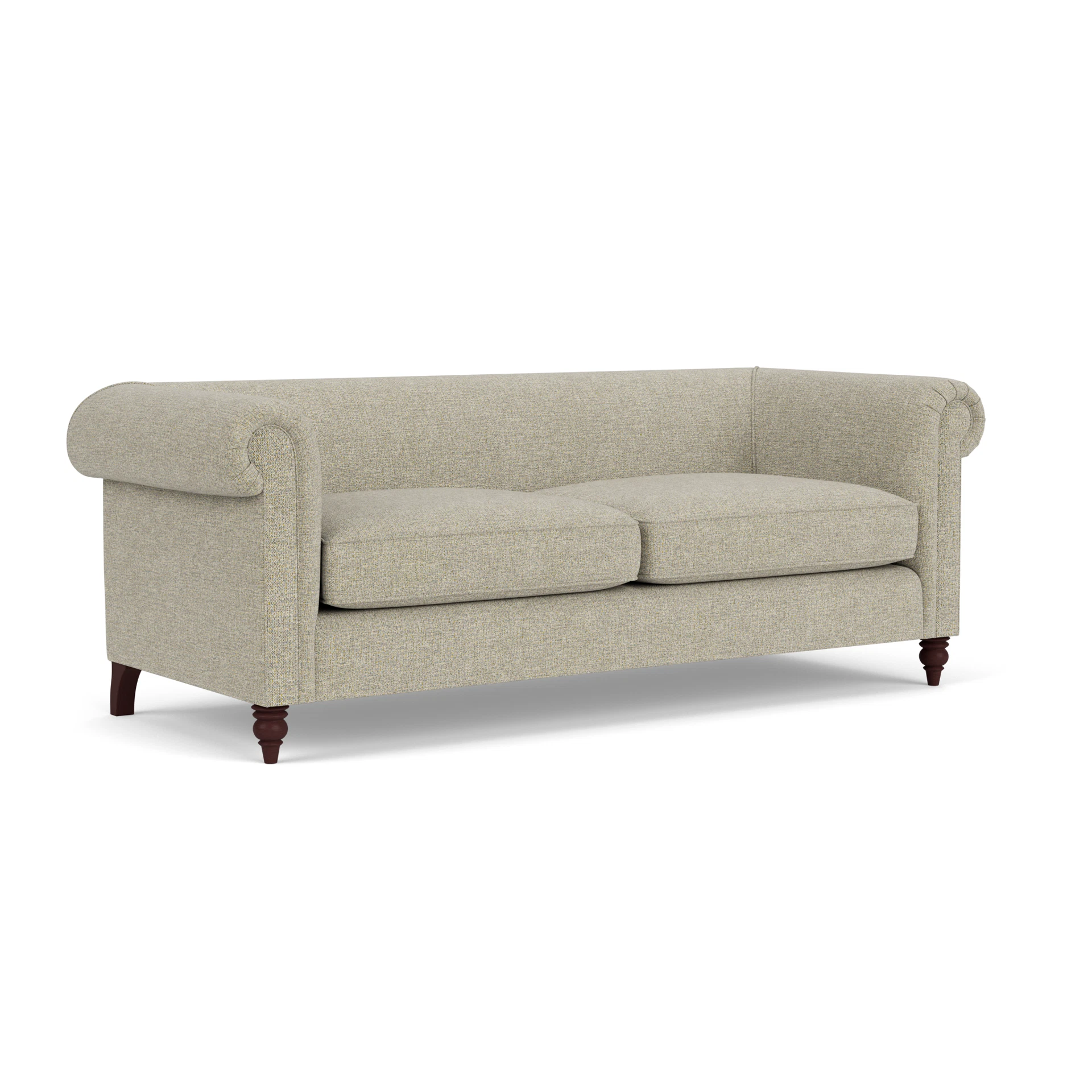 Rayner 4 Seater Sofa in Aquaclean Oxford - Lichen with Light legs