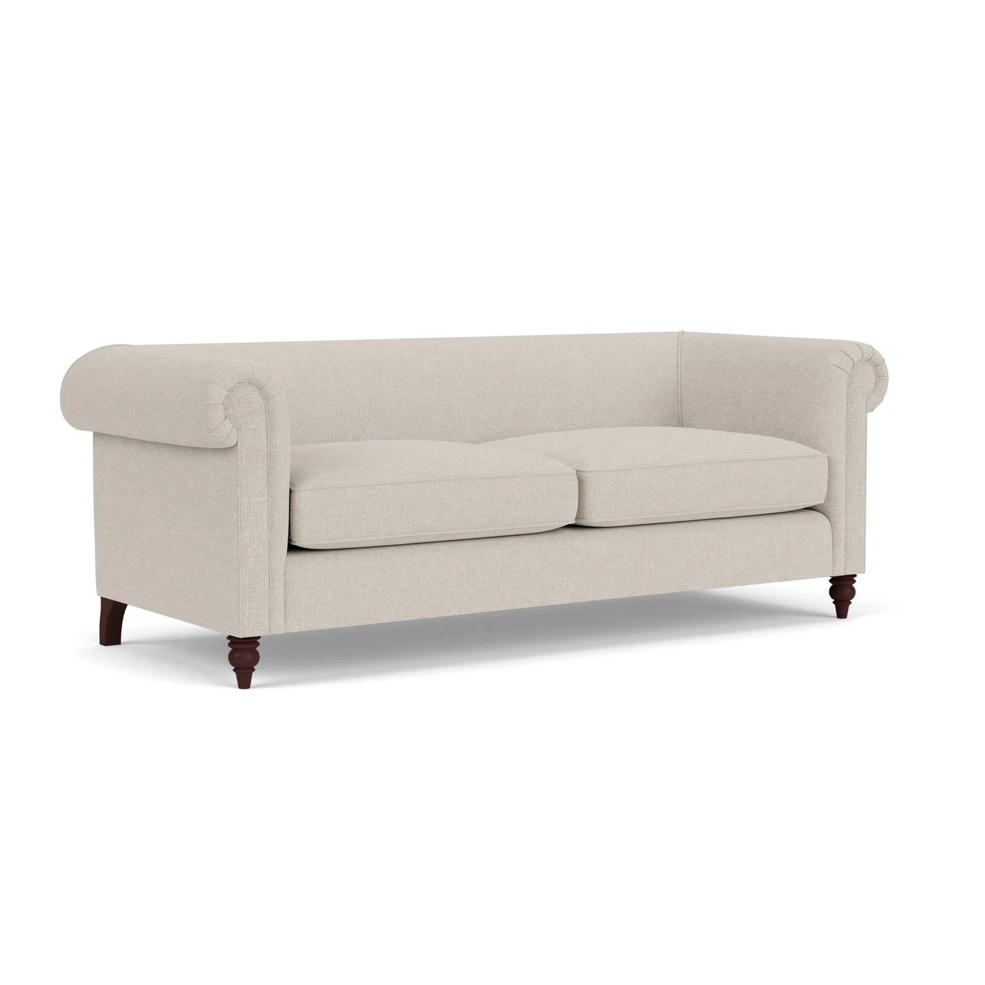 Rayner 4 Seater Sofa in Aquaclean Oxford - Natural with Light legs