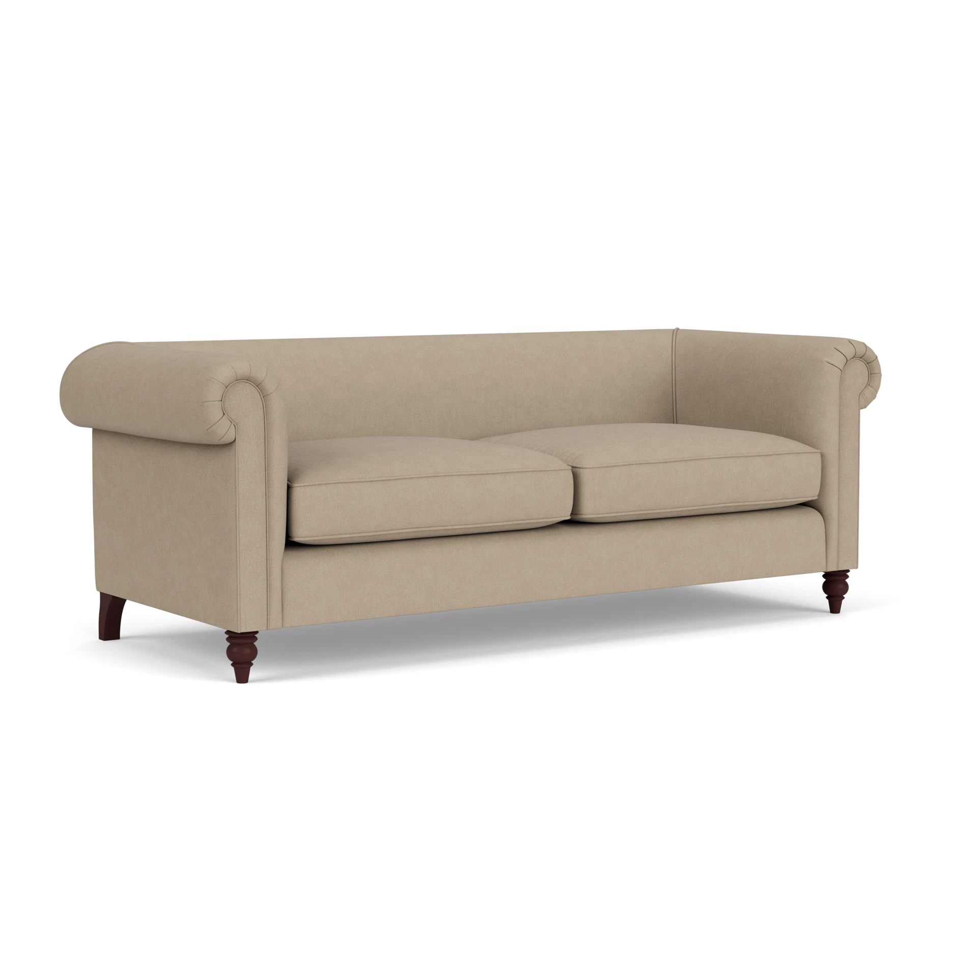 Rayner 4 Seater Sofa in House Linen Mix - Natural with Light legs