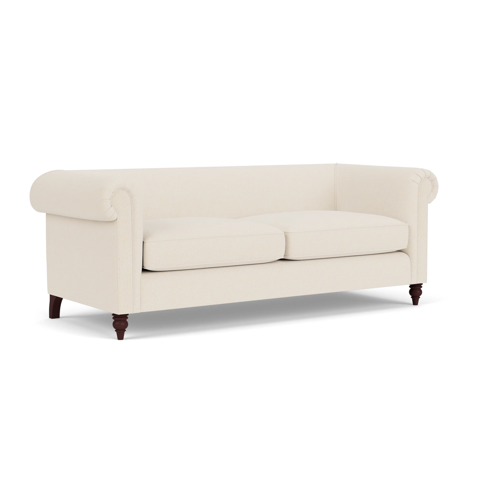 Rayner 4 Seater Sofa in House Weave - Cream with Light legs