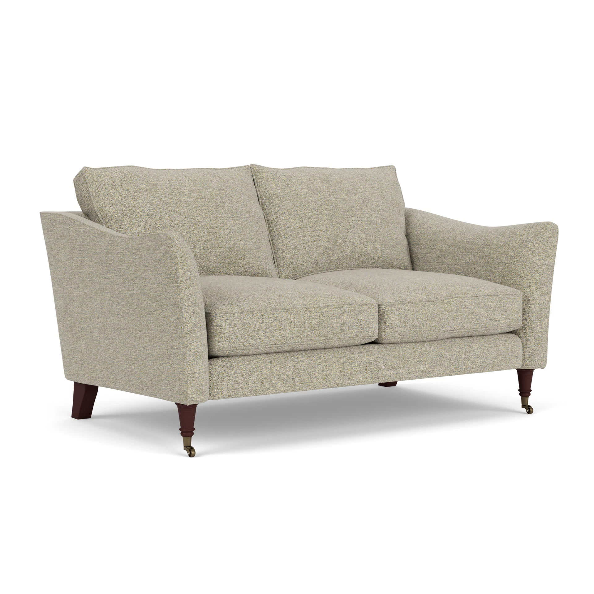 Robinson 2 Seater Sofa in Aquaclean Oxford - Lichen with Light legs