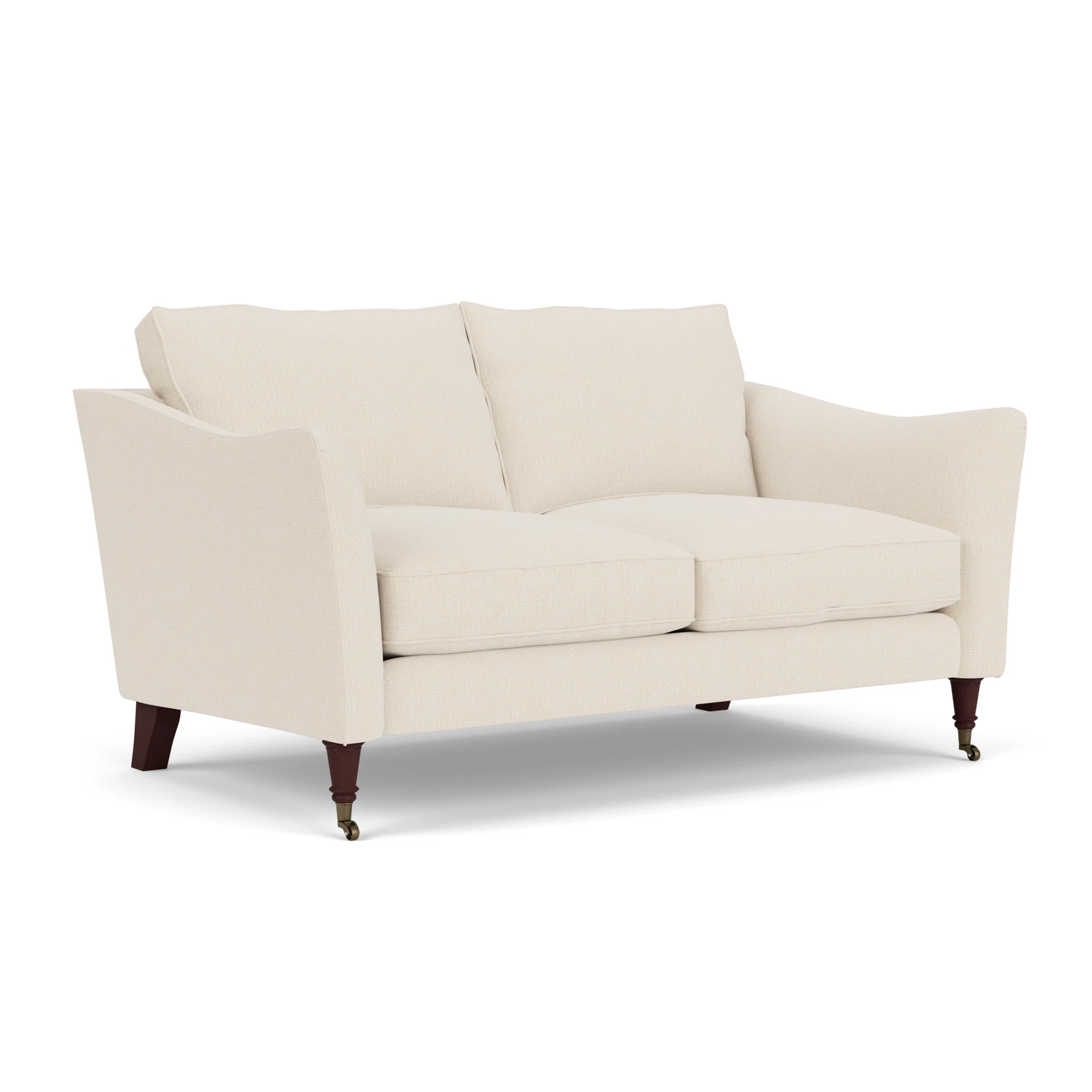 Robinson 2 Seater Sofa in House Weave - Cream with Light legs