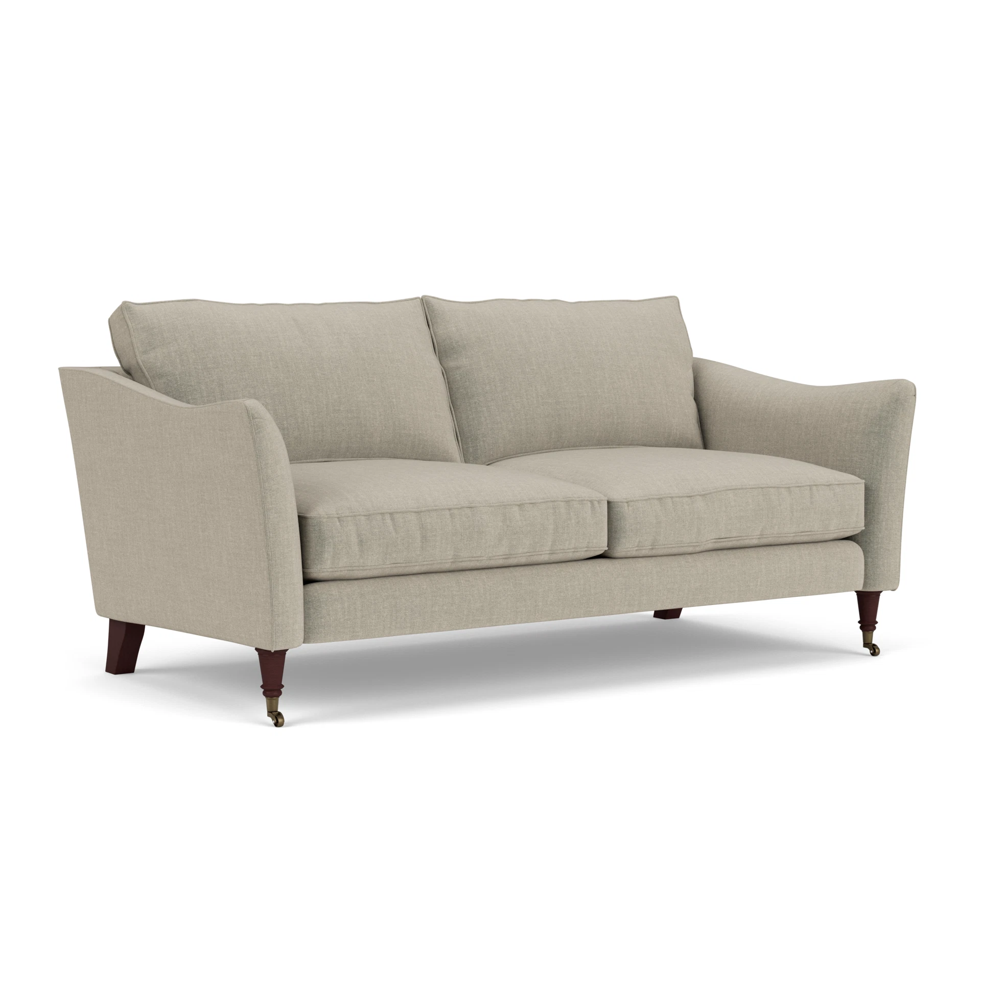 Robinson 3 Seater Sofa in Eco Chenille - Natural with Light legs