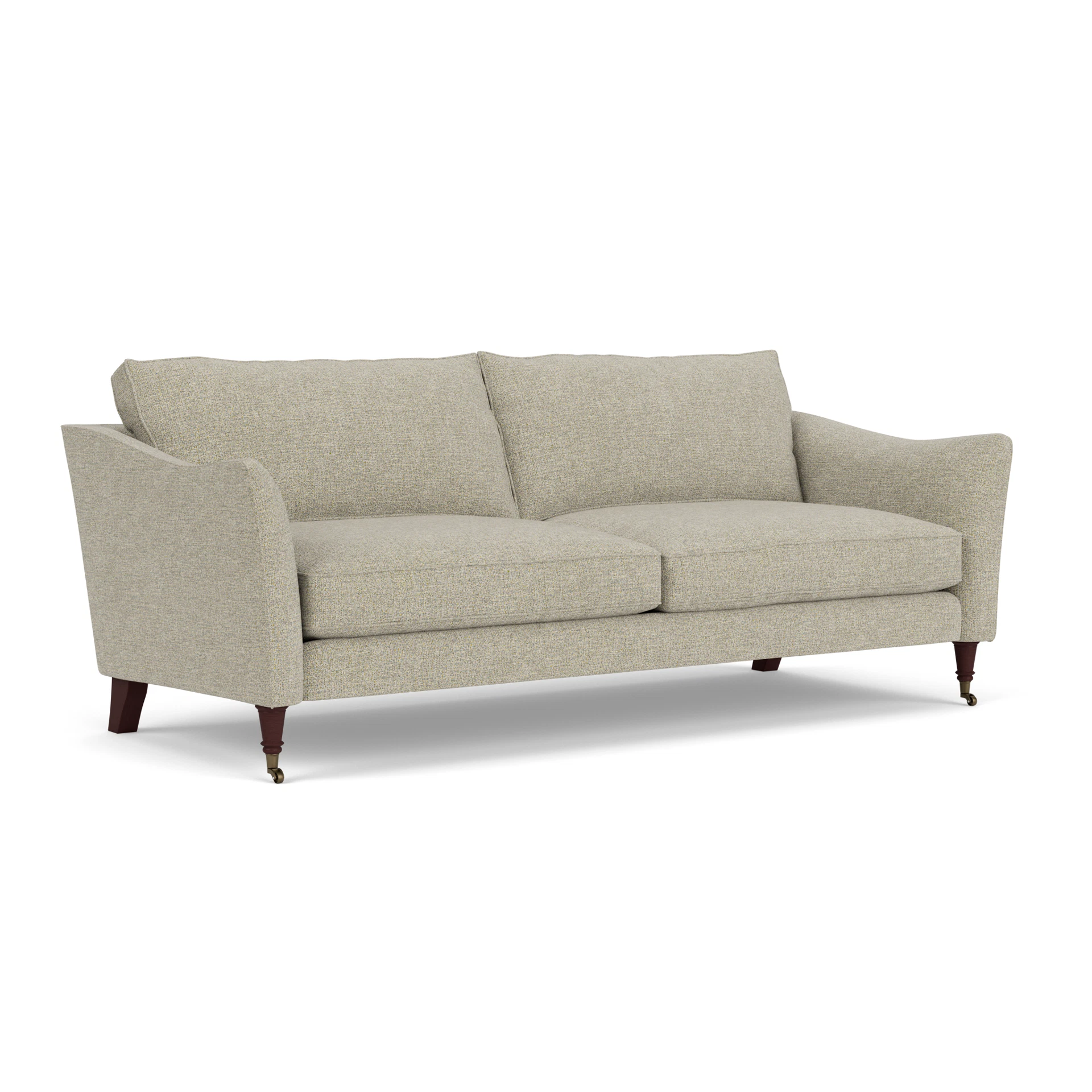 Robinson 4 Seater Sofa in Aquaclean Oxford - Lichen with Light legs
