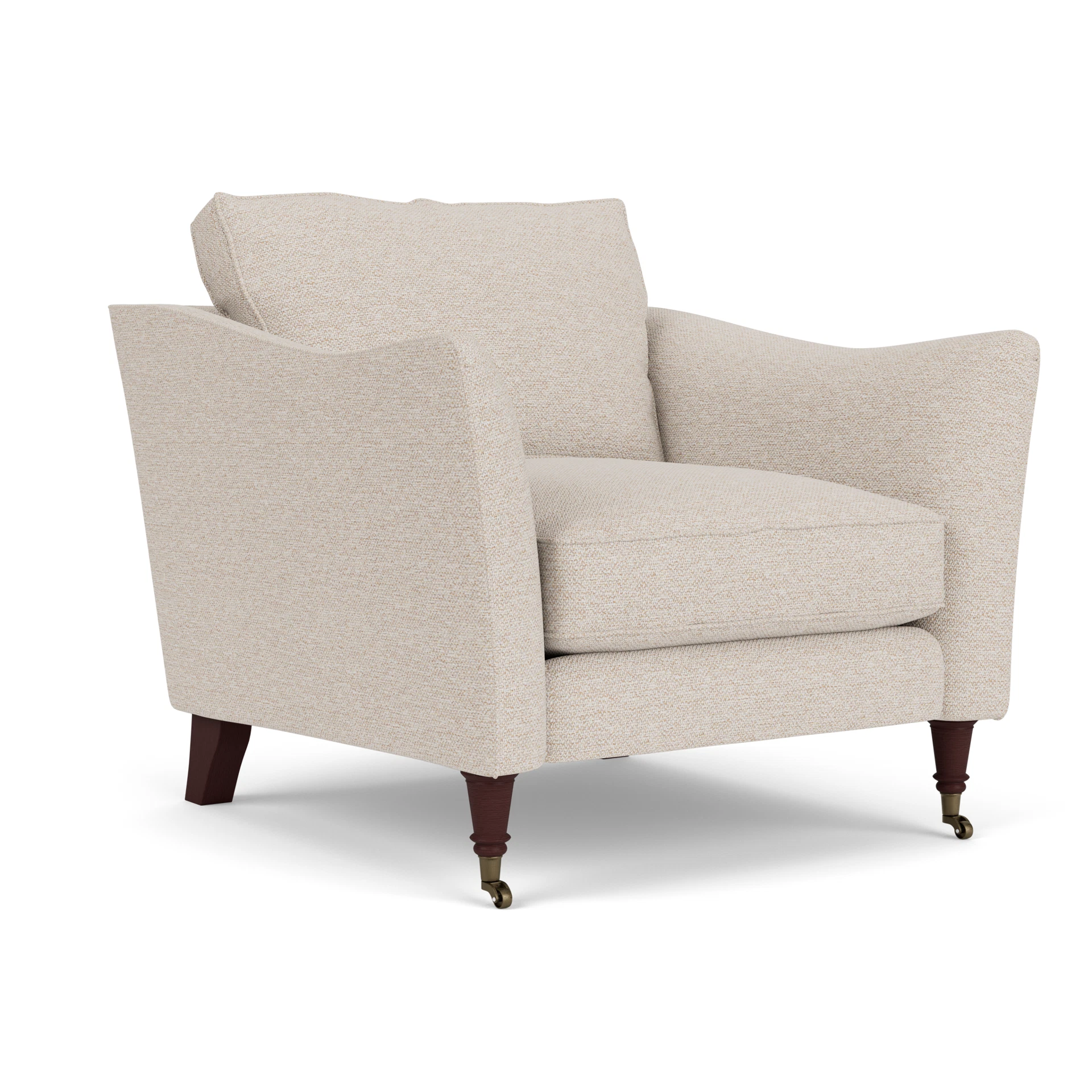 Robinson Armchair in House Weave - Natural with Light legs