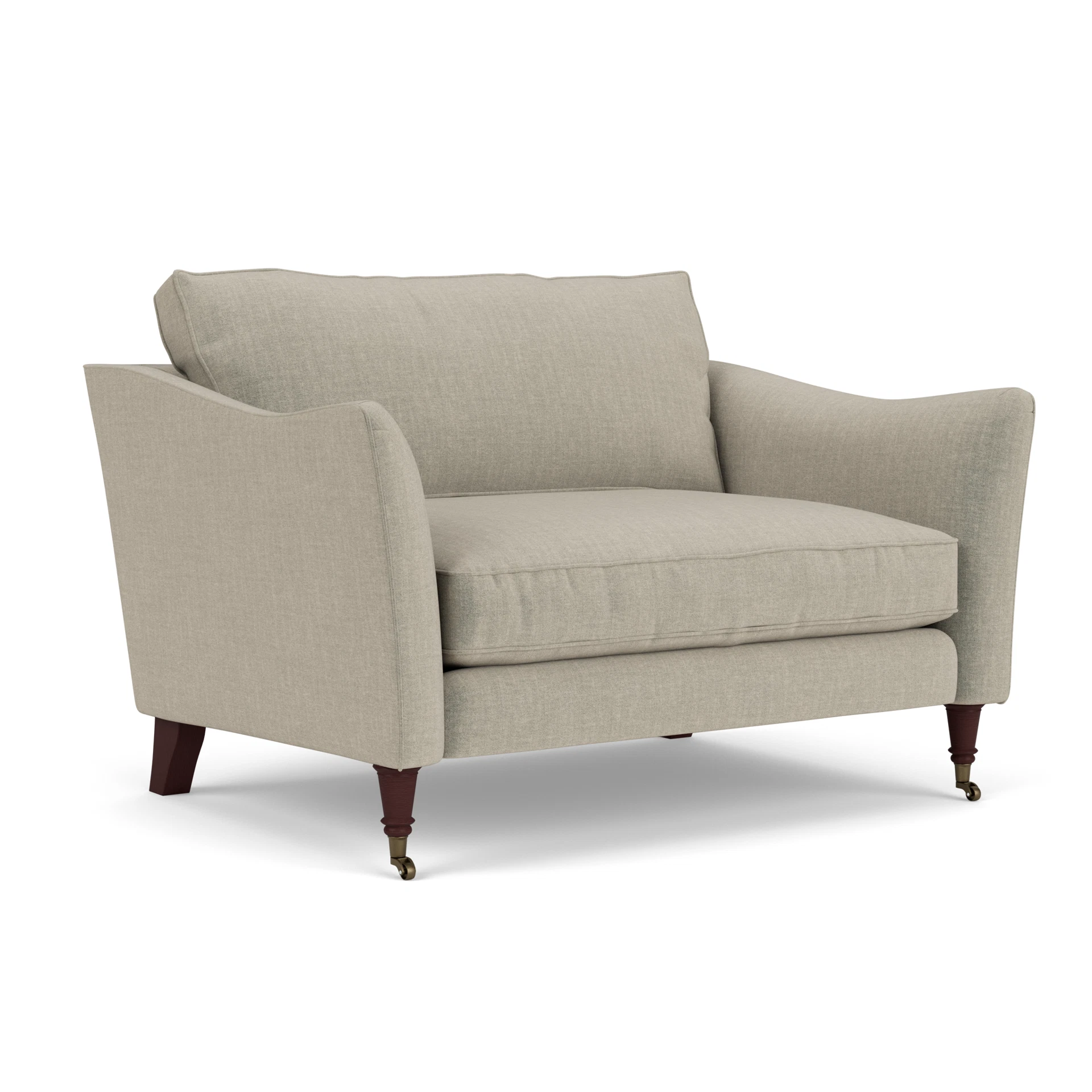 Robinson Love Seat in Eco Chenille - Natural with Light legs
