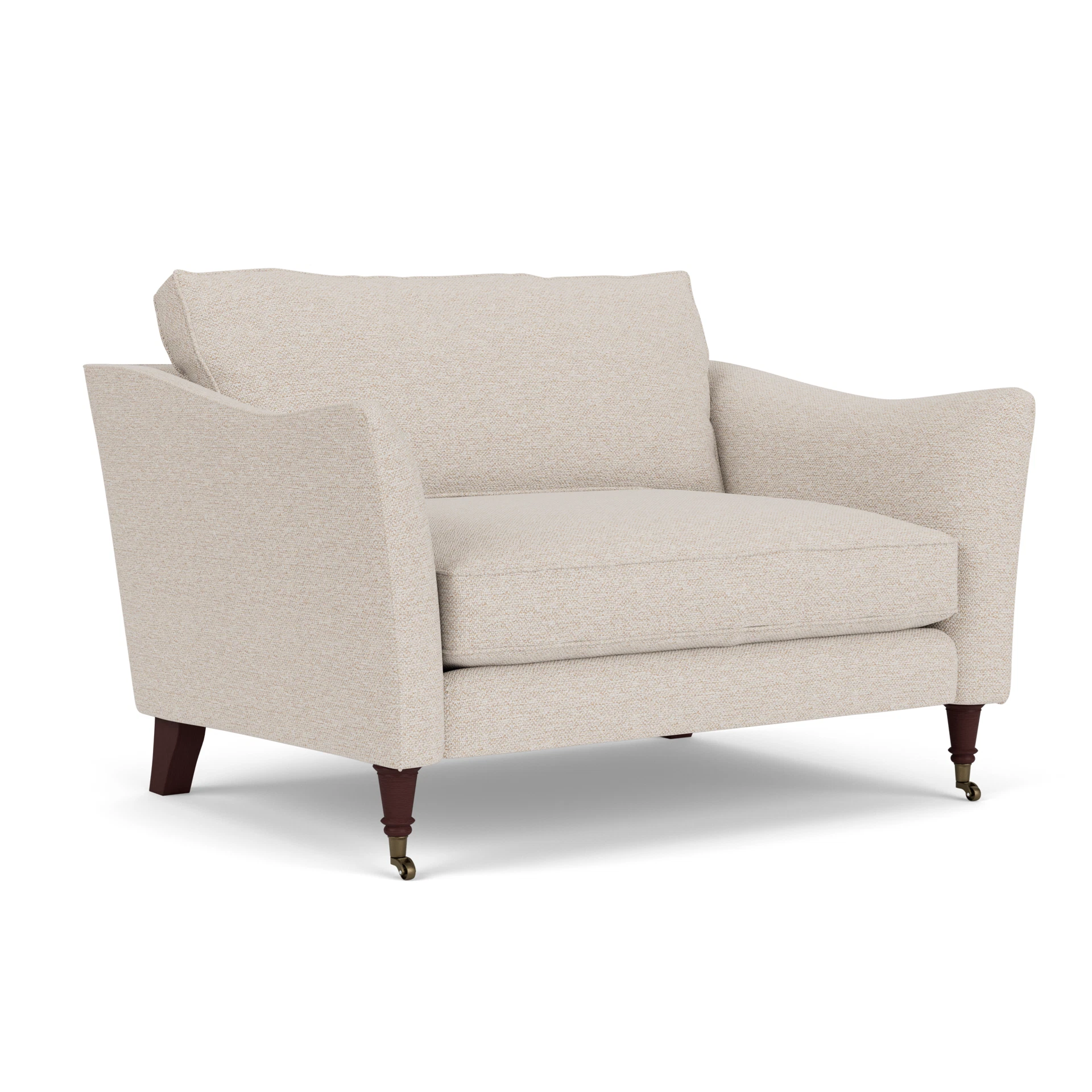 Robinson Love Seat in House Weave - Natural with Light legs