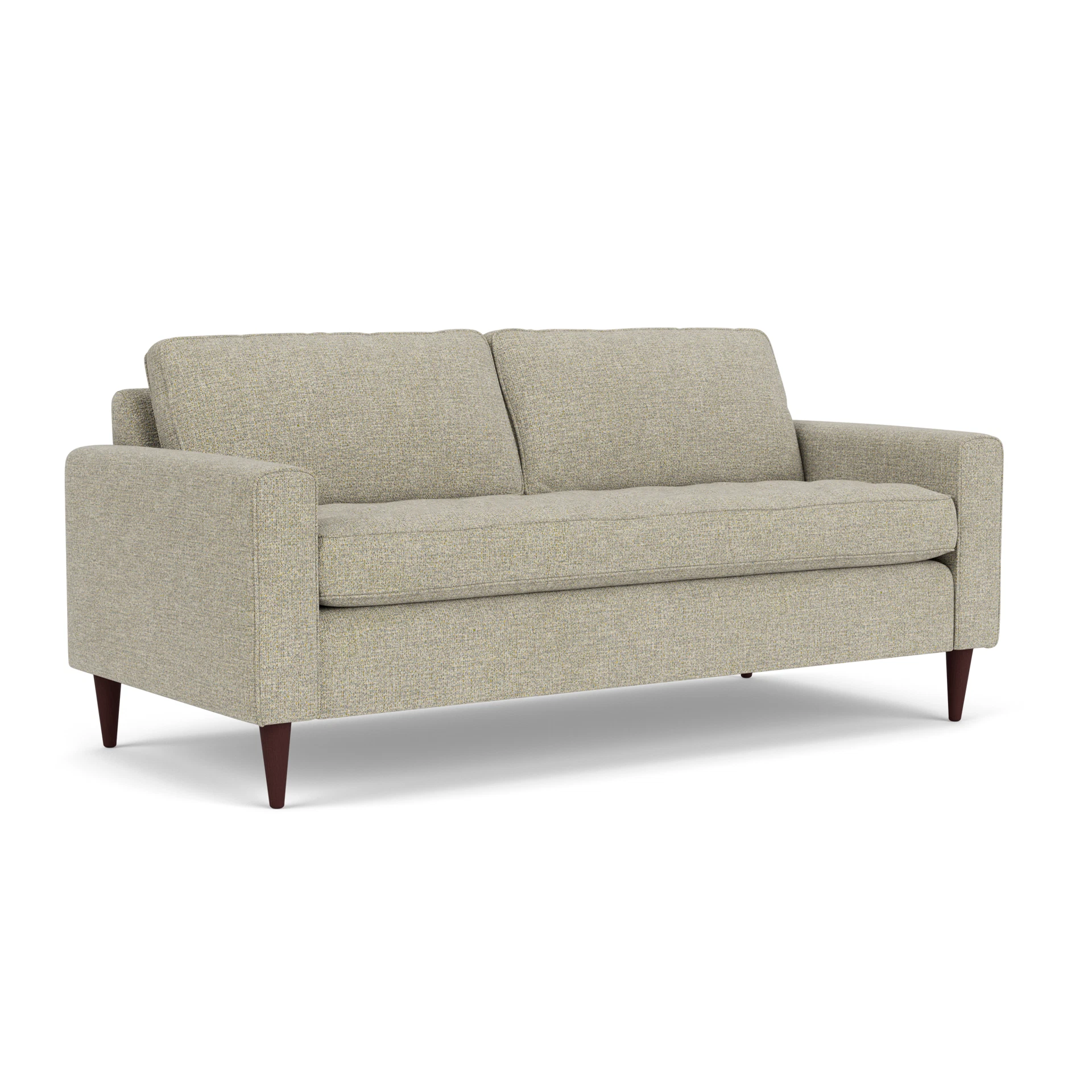 Saxon 3 Seater Sofa in Aquaclean Oxford - Lichen with Light legs