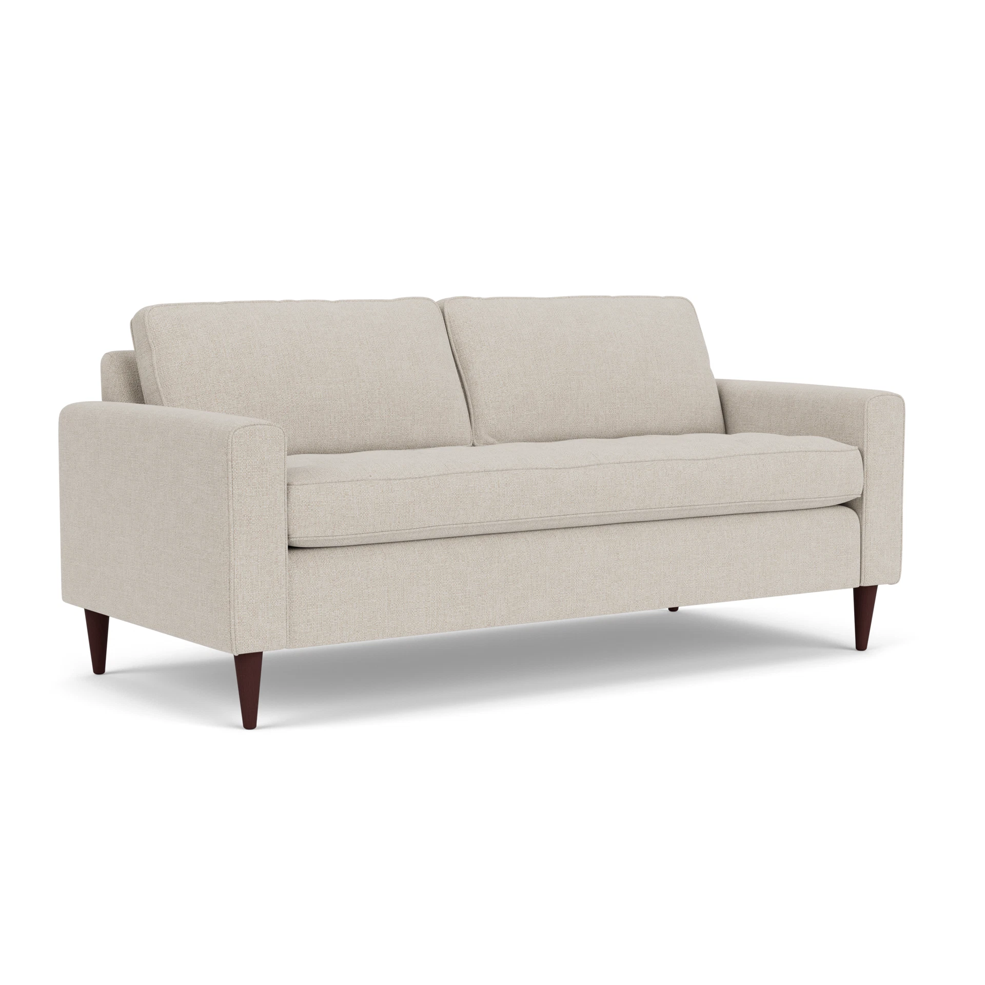 Saxon 3 Seater Sofa in Aquaclean Oxford - Natural with Light legs