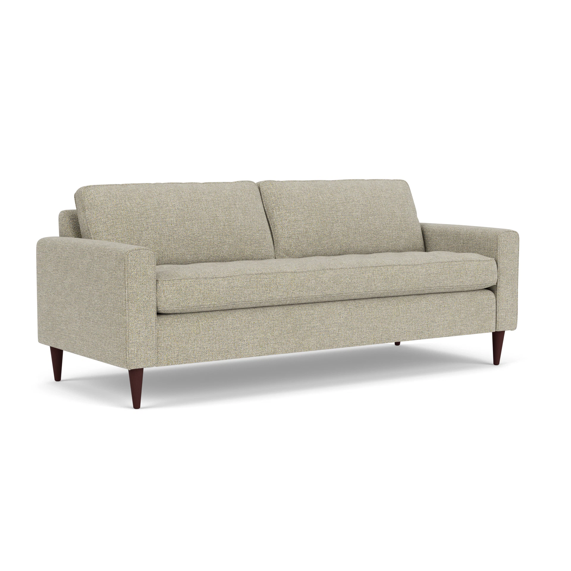 Saxon 4 Seater Sofa in Aquaclean Oxford - Lichen with Light legs