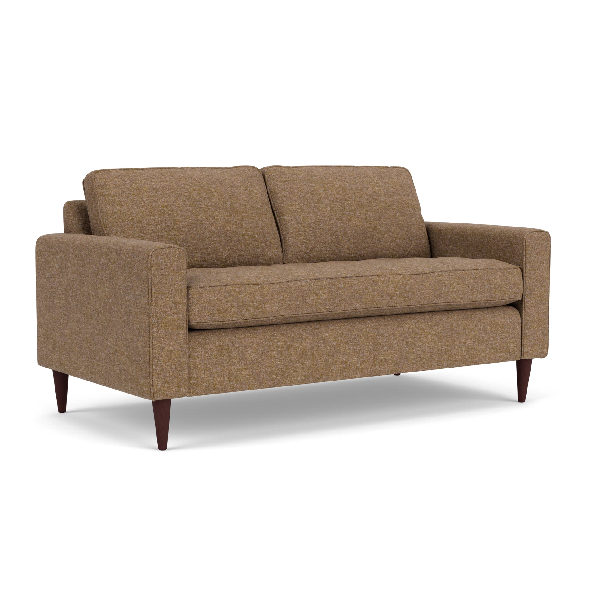 Saxon Large 2 Seater Sofa in Aquaclean Oxford - Spice with Light legs