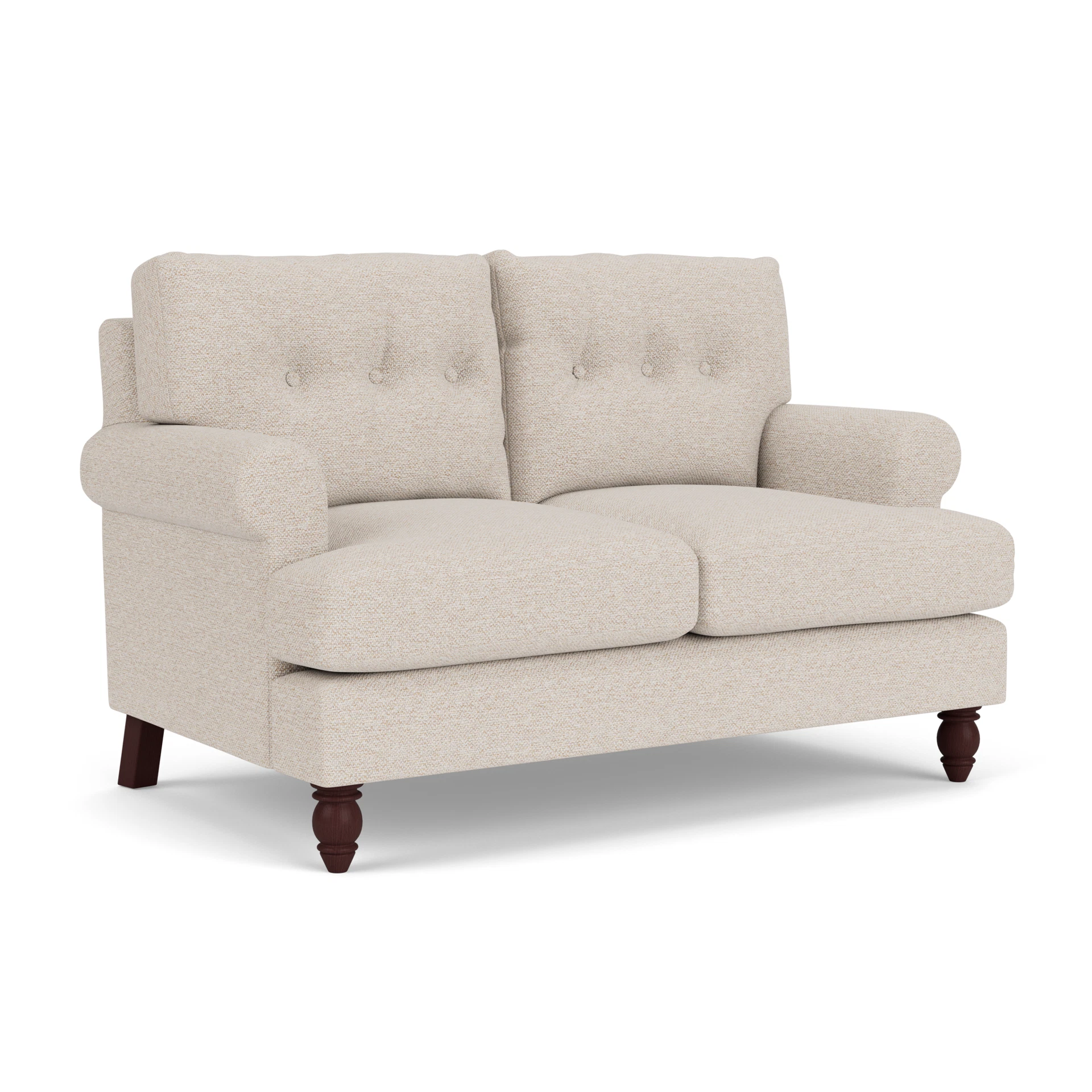 Talbot 2 Seater Sofa in House Weave - Natural with Light legs