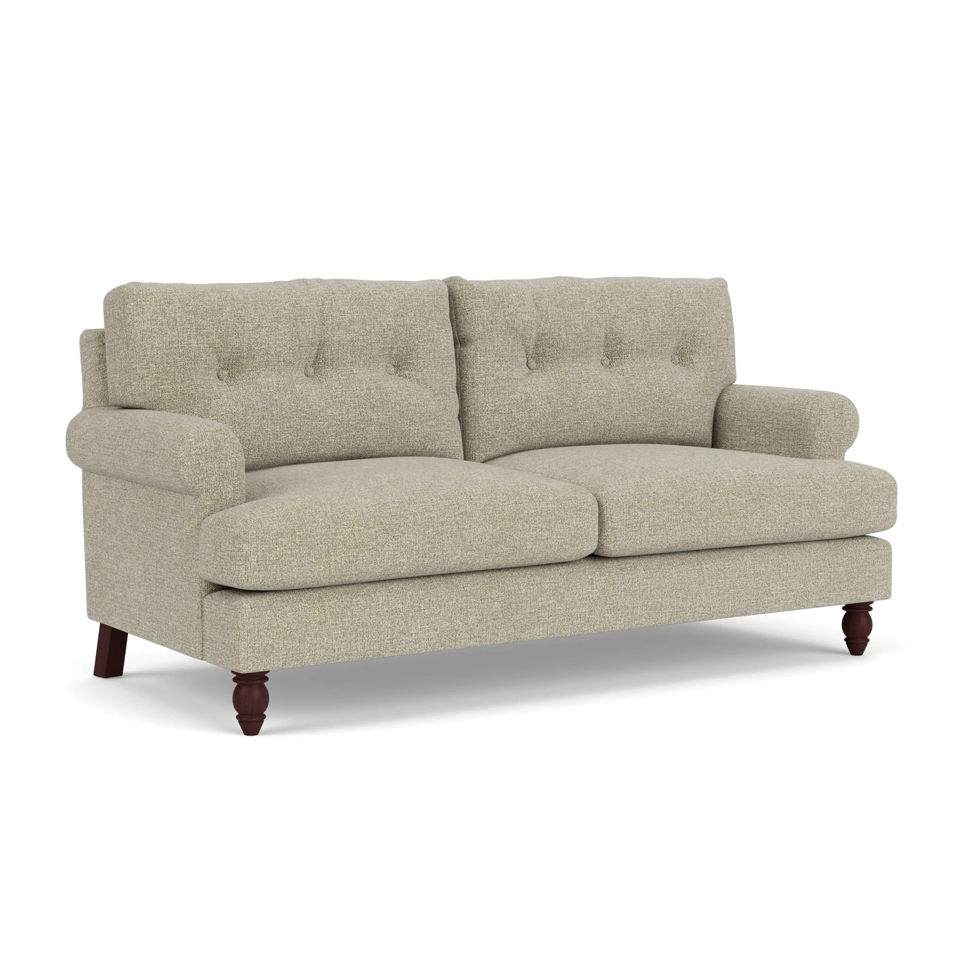 Talbot 3 Seater Sofa in Aquaclean Oxford - Lichen with Light legs
