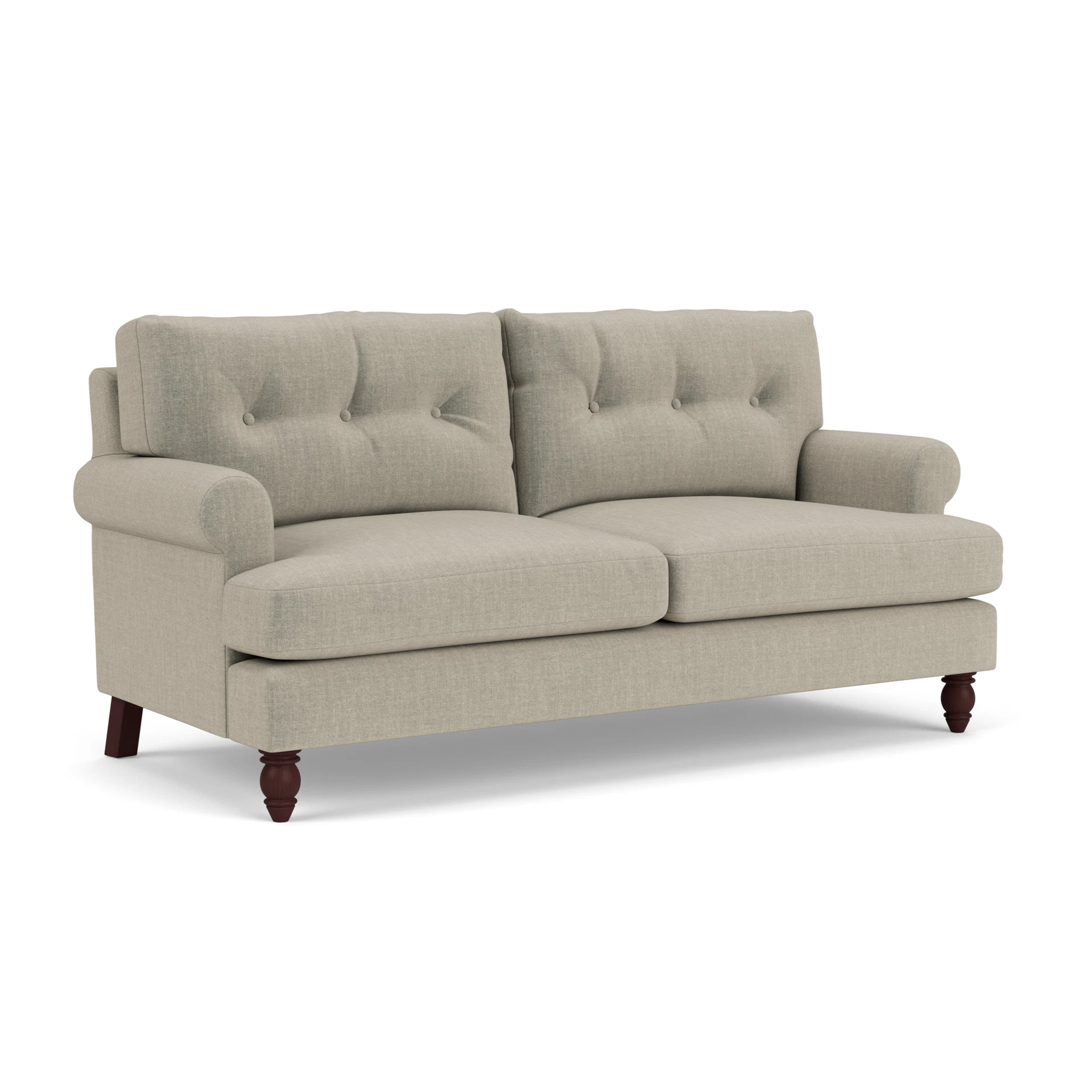 Talbot 3 Seater Sofa in Eco Chenille - Natural with Light legs