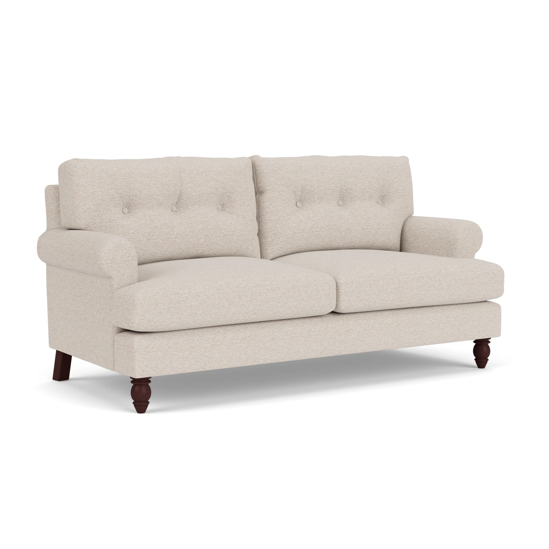 Talbot 3 Seater Sofa in House Weave - Natural with Light legs