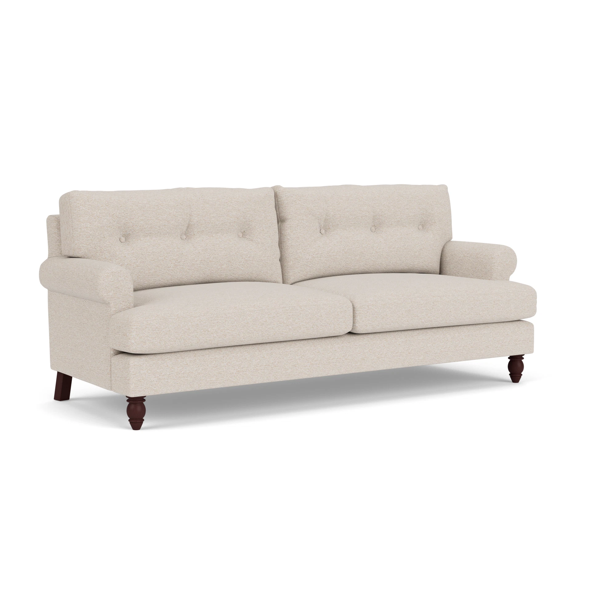 Talbot 4 Seater Sofa in House Weave - Natural with Light legs