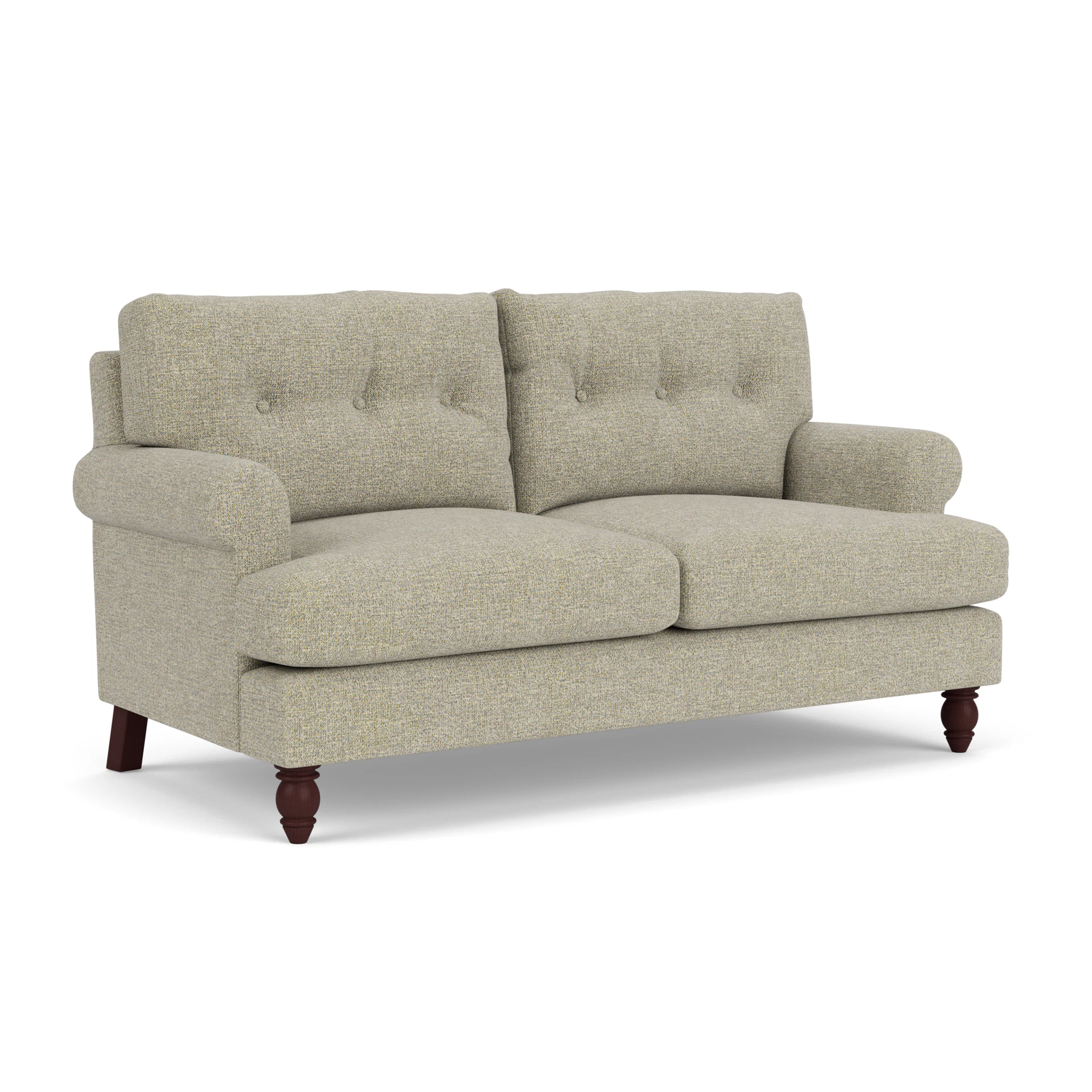 Talbot Large 2 Seater Sofa in Aquaclean Oxford - Lichen with Light legs
