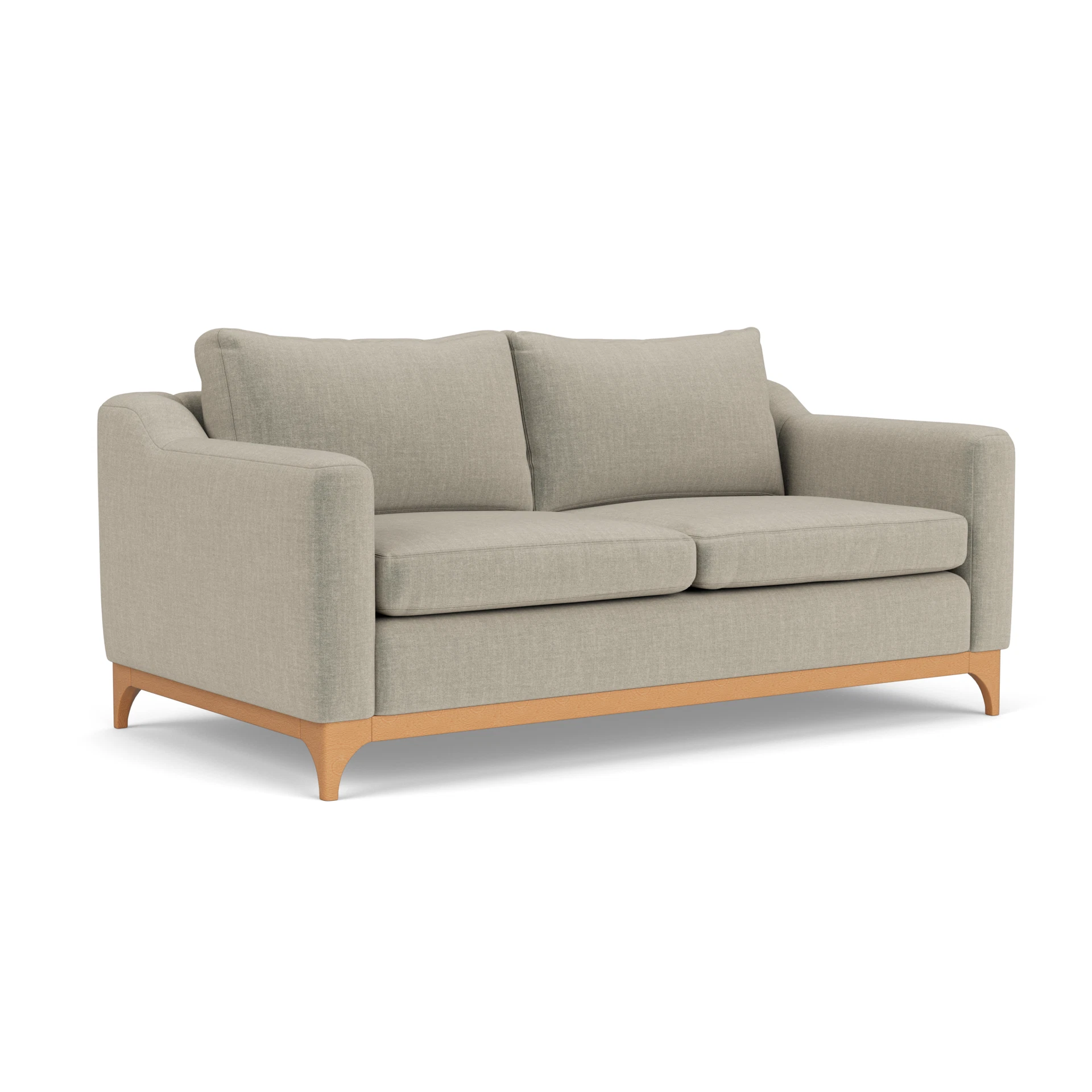 Watson 3 Seater Sofa in Eco Chenille - Natural with Light legs