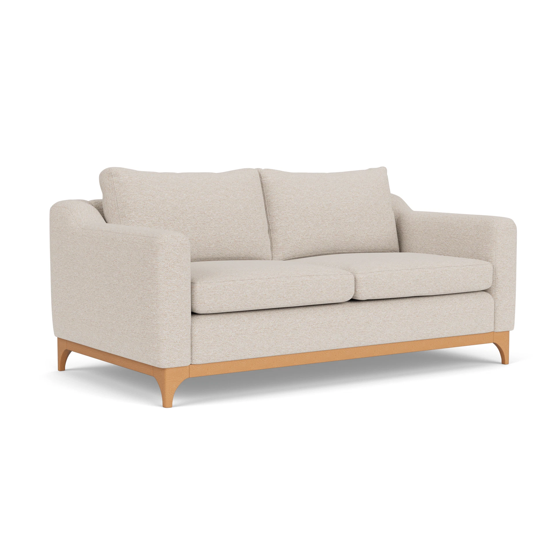 Watson 3 Seater Sofa in House Weave - Natural with Light legs