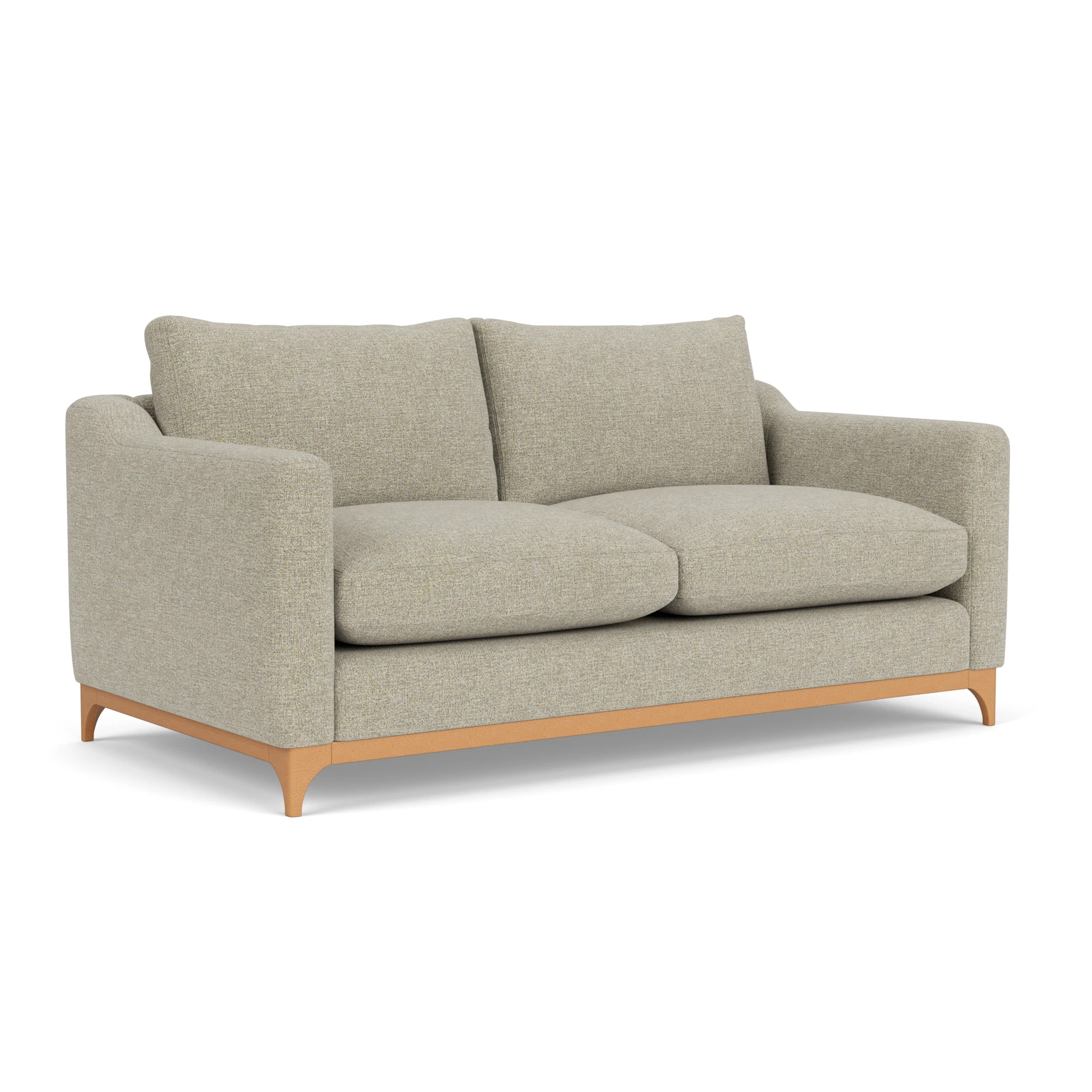 Watson 4 Seater Sofa in Aquaclean Oxford - Lichen with Light legs