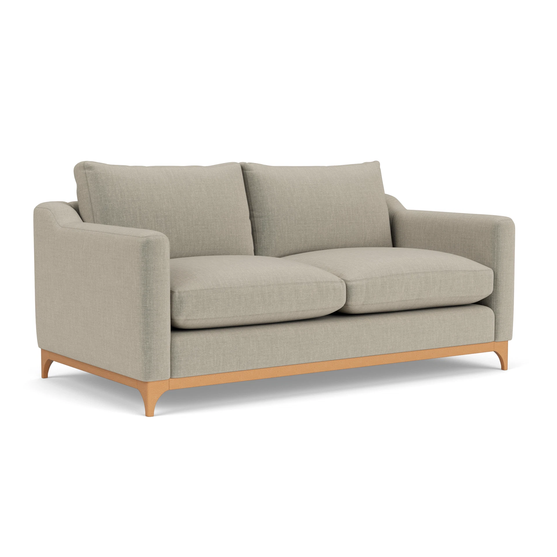 Watson 4 Seater Sofa in Eco Chenille - Natural with Light legs
