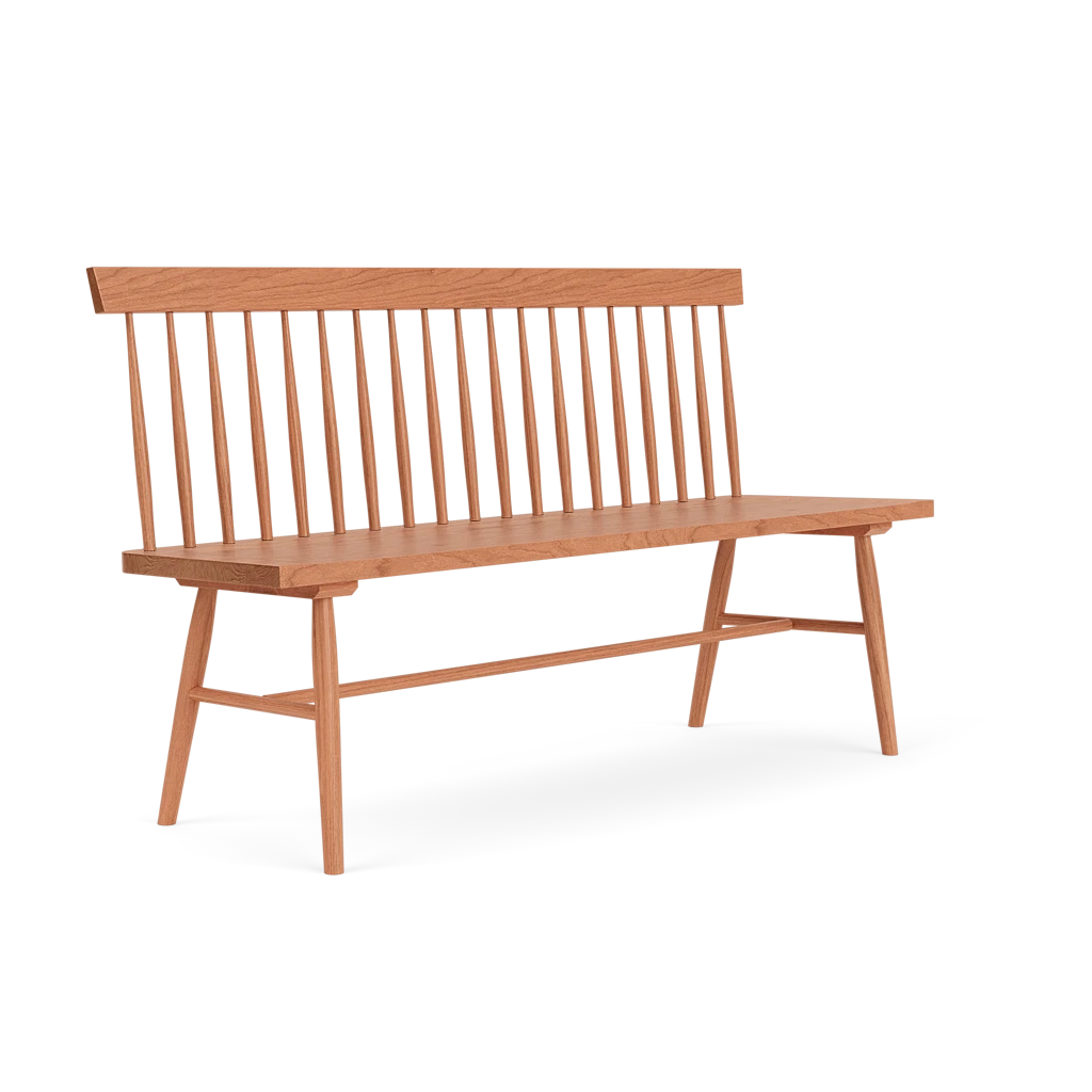 Broadside Bench with Spindle Back Broadside Bench with Spindle Back