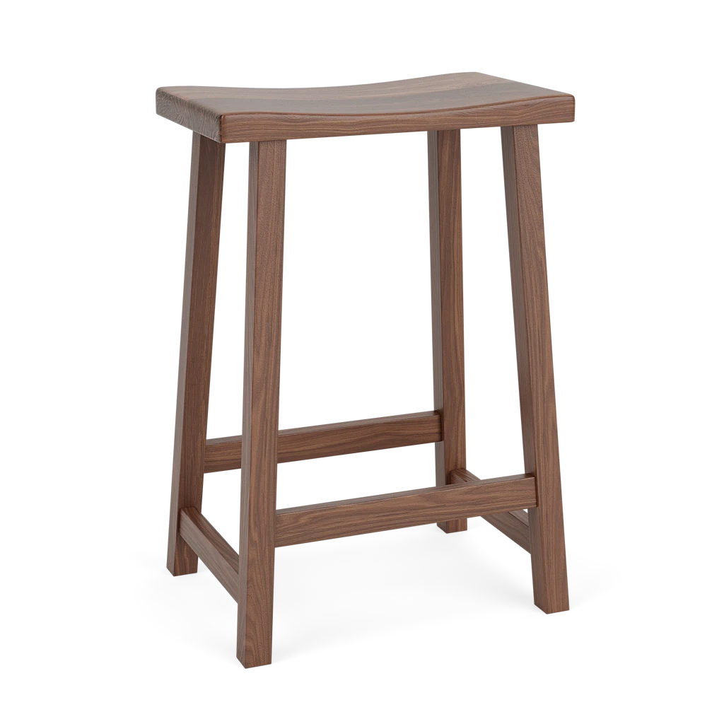 Kenzai Stool - Walnut Kenzai Stool - Walnut