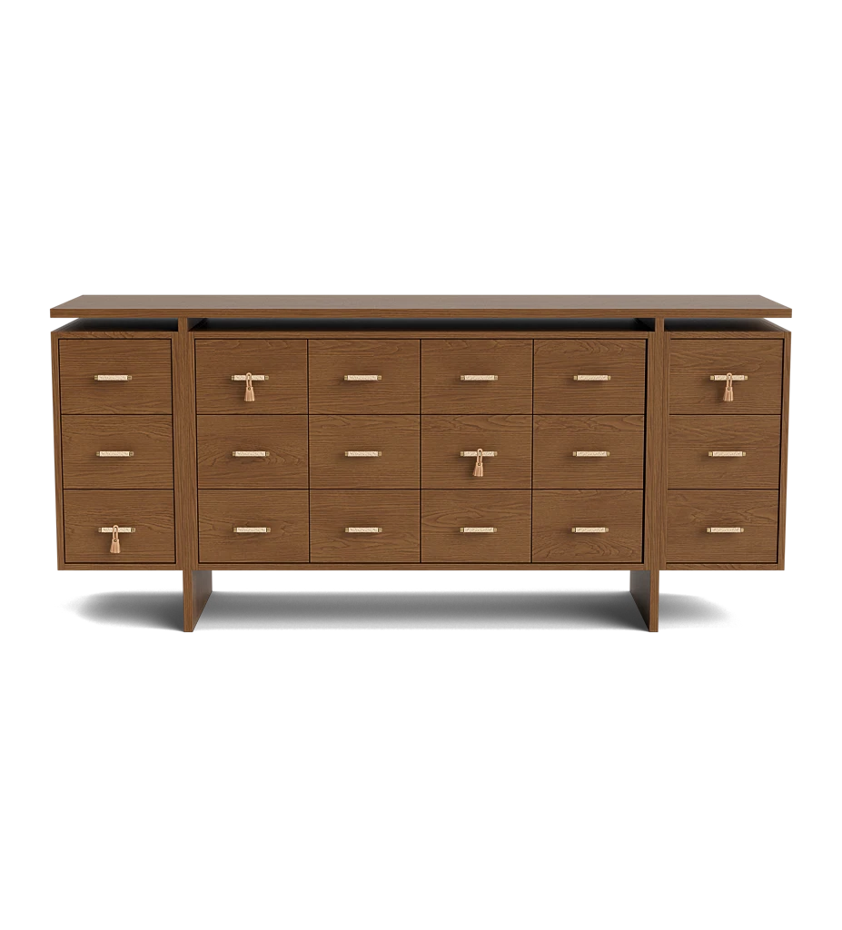 Amaryllis Leather 12 Drawer Dresser | Le Mae Le Ma Amaryllis Leather 12 Drawer Dresser | Le Mae Le Ma