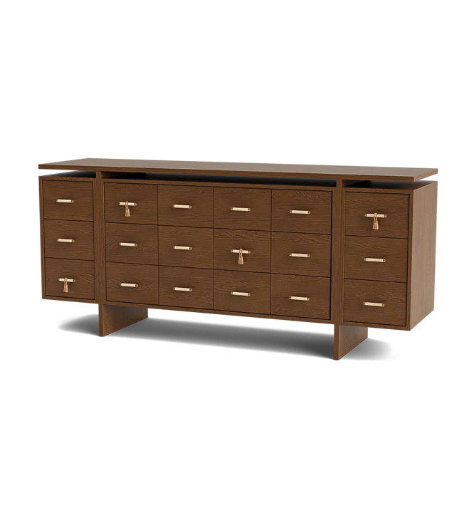 dresser with leather straps Amaryllis 12 Drawer mens boots