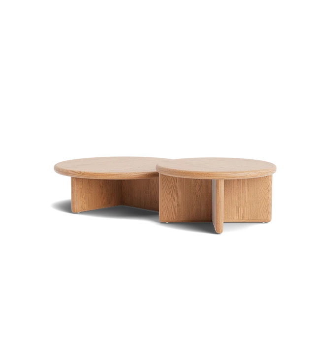 Austin White Oak Nested Coffee Table – Le Maé