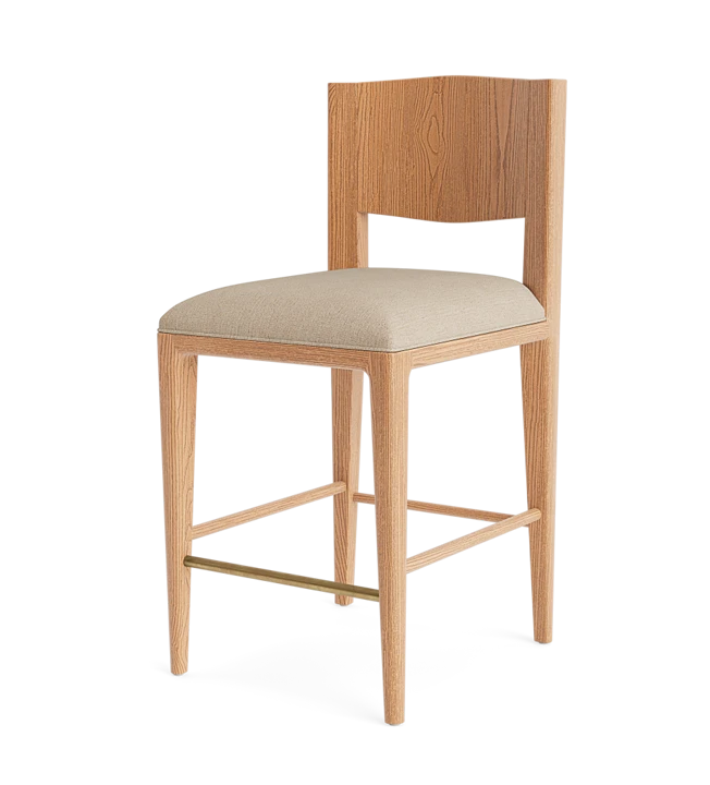 Ophelia White Oak Counter Stool | Le Mae – Le Maé