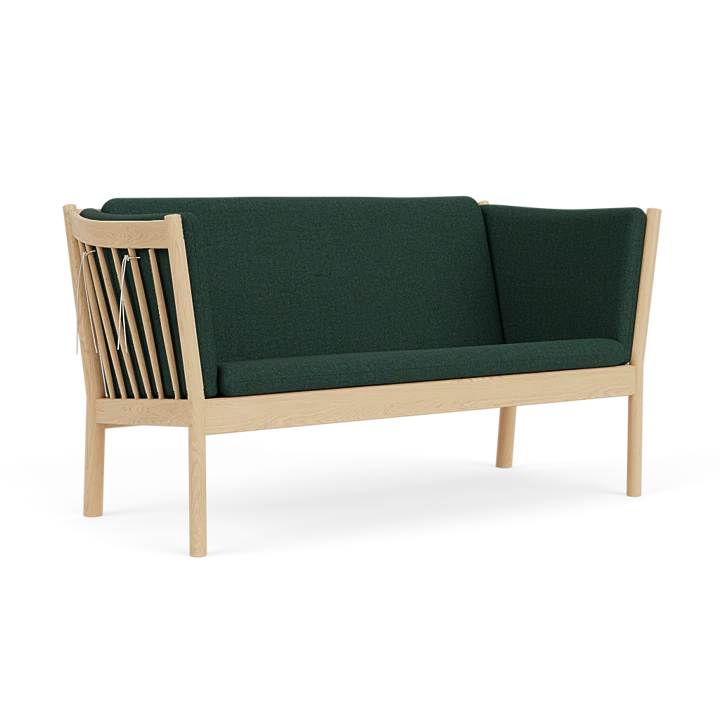 J148 - 2-Seater Sofa - Oak - Green (32)